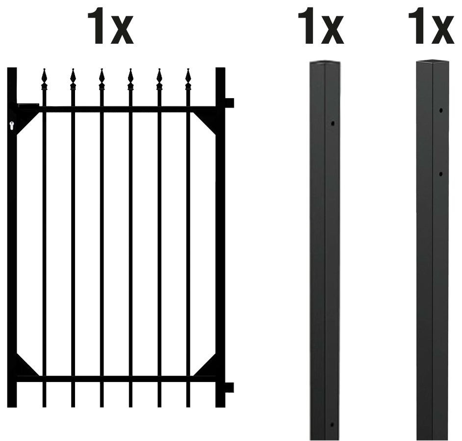 Alberts Zauneinzeltür »Chaussee«, Breite: 96,5 cm, Höhe: 100 und 120 cm, versch. Farben