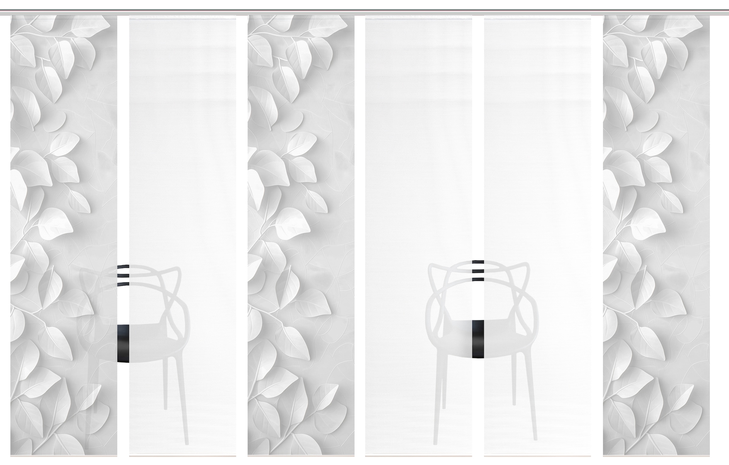 Vision S Schiebegardine "RIXA" Paneelwagen 6 Stk. tlg. Schiebevorhang,Bambu günstig online kaufen