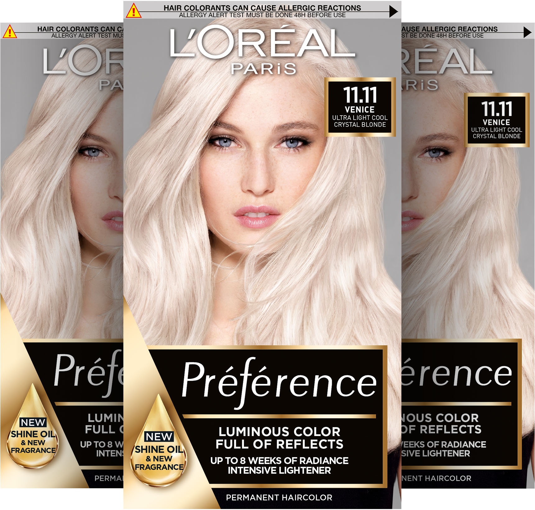 LORÉAL PARIS "PRÉFÉRENCE HAARFARBE" dauerhafte Haarcoloration mit 100% Grauabdeckung