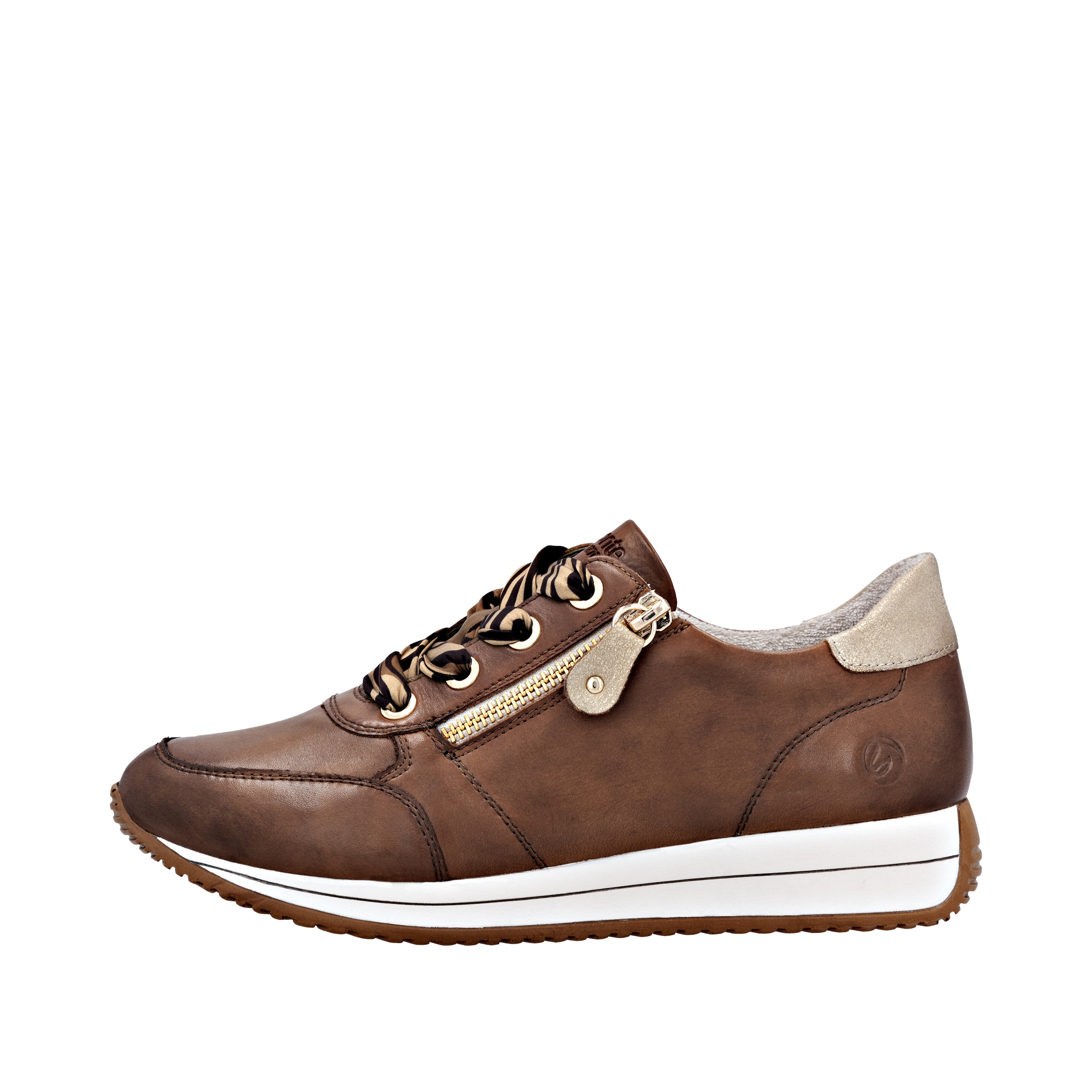 Remonte Keilsneaker, Schnürschuh, Halbschuh, Freizeitschuh mit seitlichem Reißverschluss