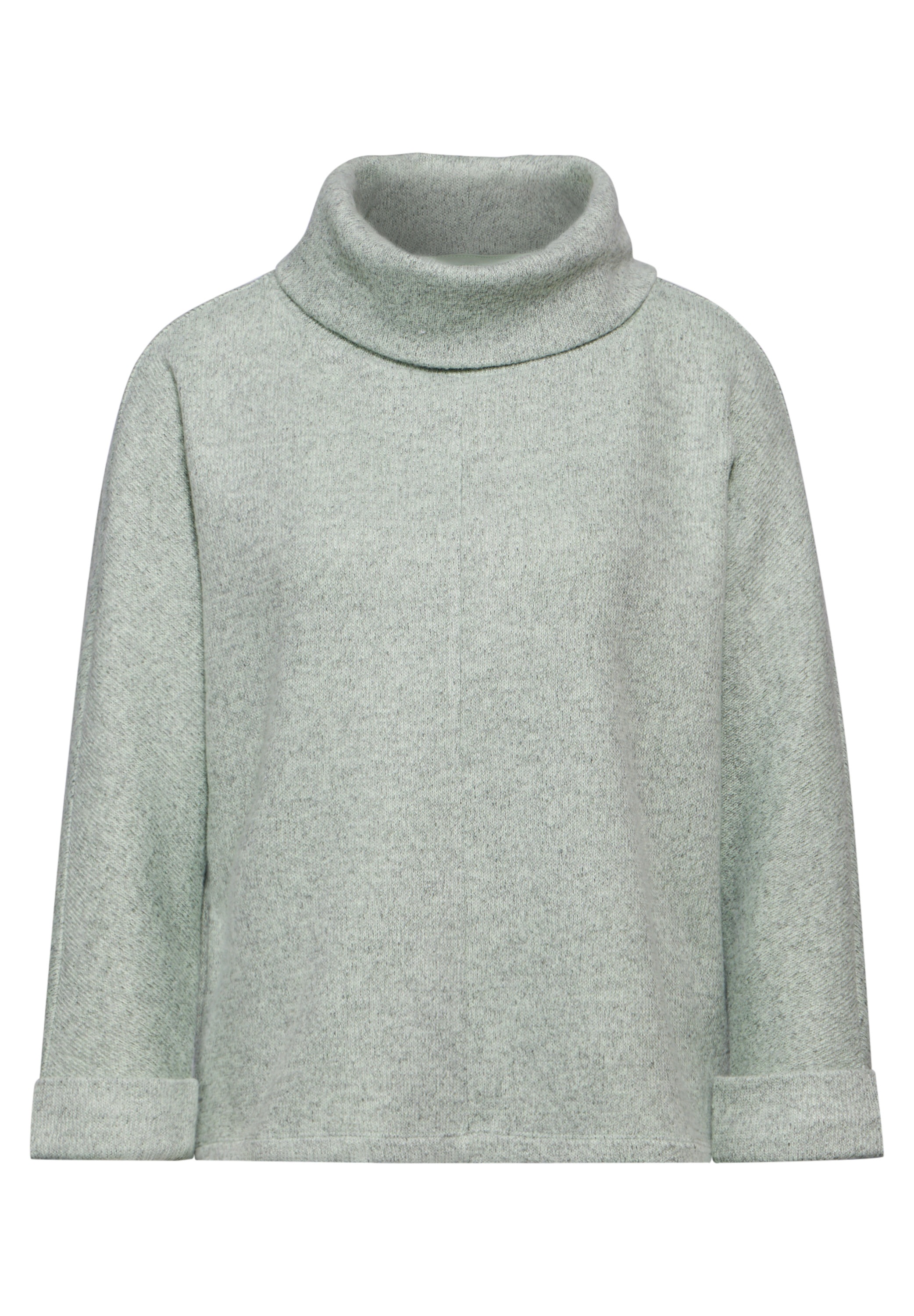 STREET ONE Langarmshirt, im angenehmen Materialmix