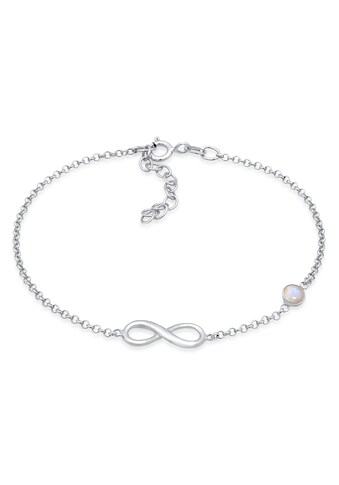 Armband »Infinity Unendlich Zeichen Mondstein 925 Silber«