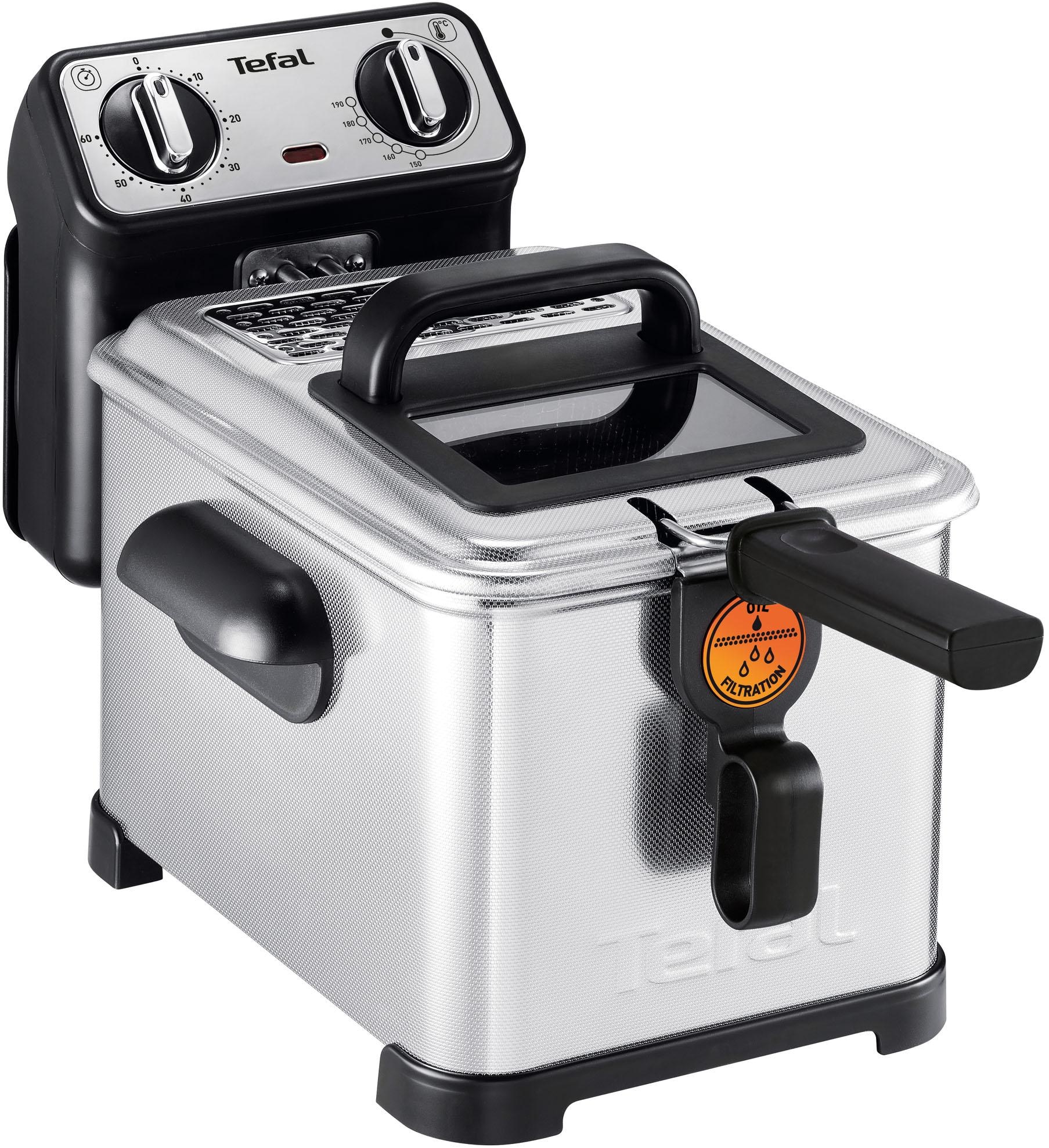 Fritteuse »FR5101 Filtra Pro Inox & Design«, 2300 W, 3,0 L, mit Öl, Clean-Oil-System,...