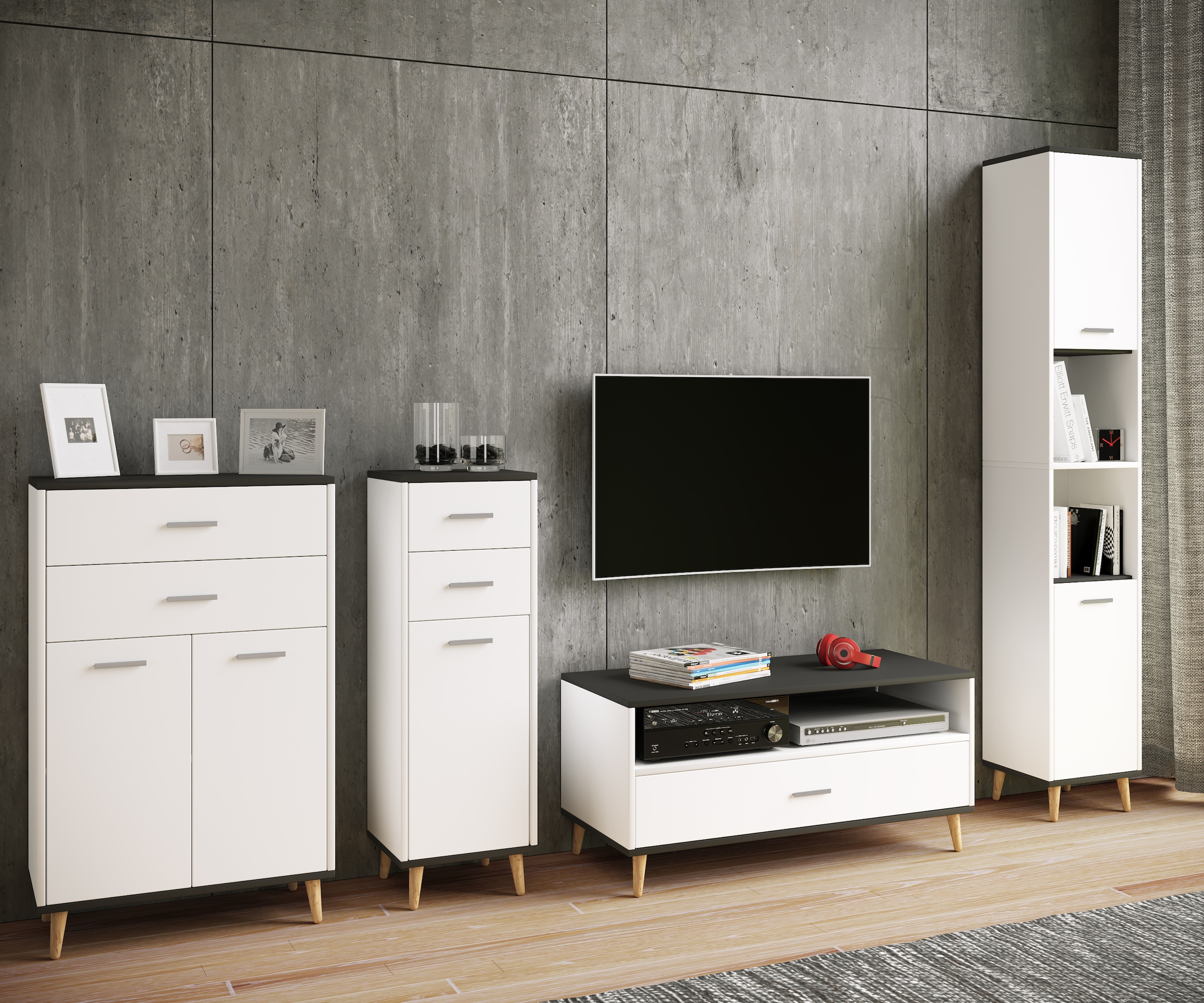 VCM Midischrank »Seitenschrank Schublade Landos«
