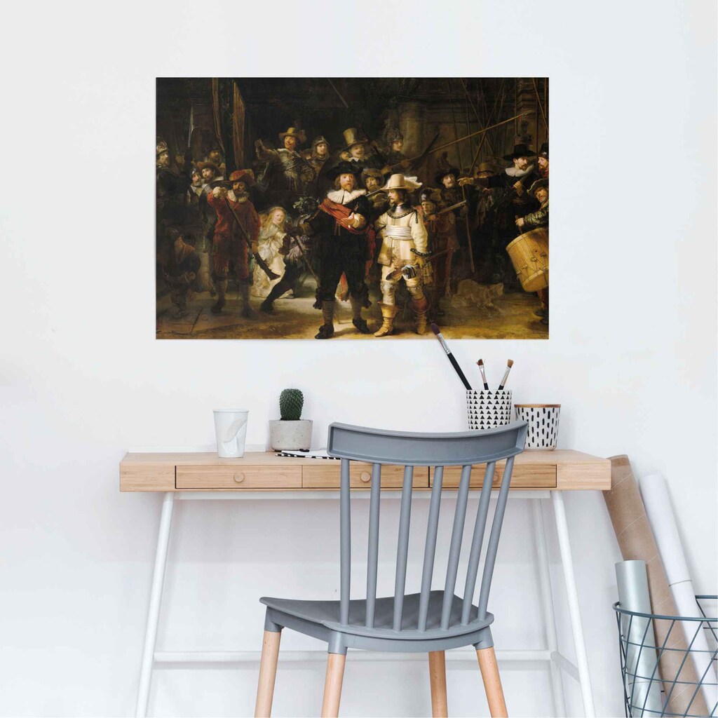 Reinders! Poster »Rembrandt Die Nachtwache«, (1 St.)