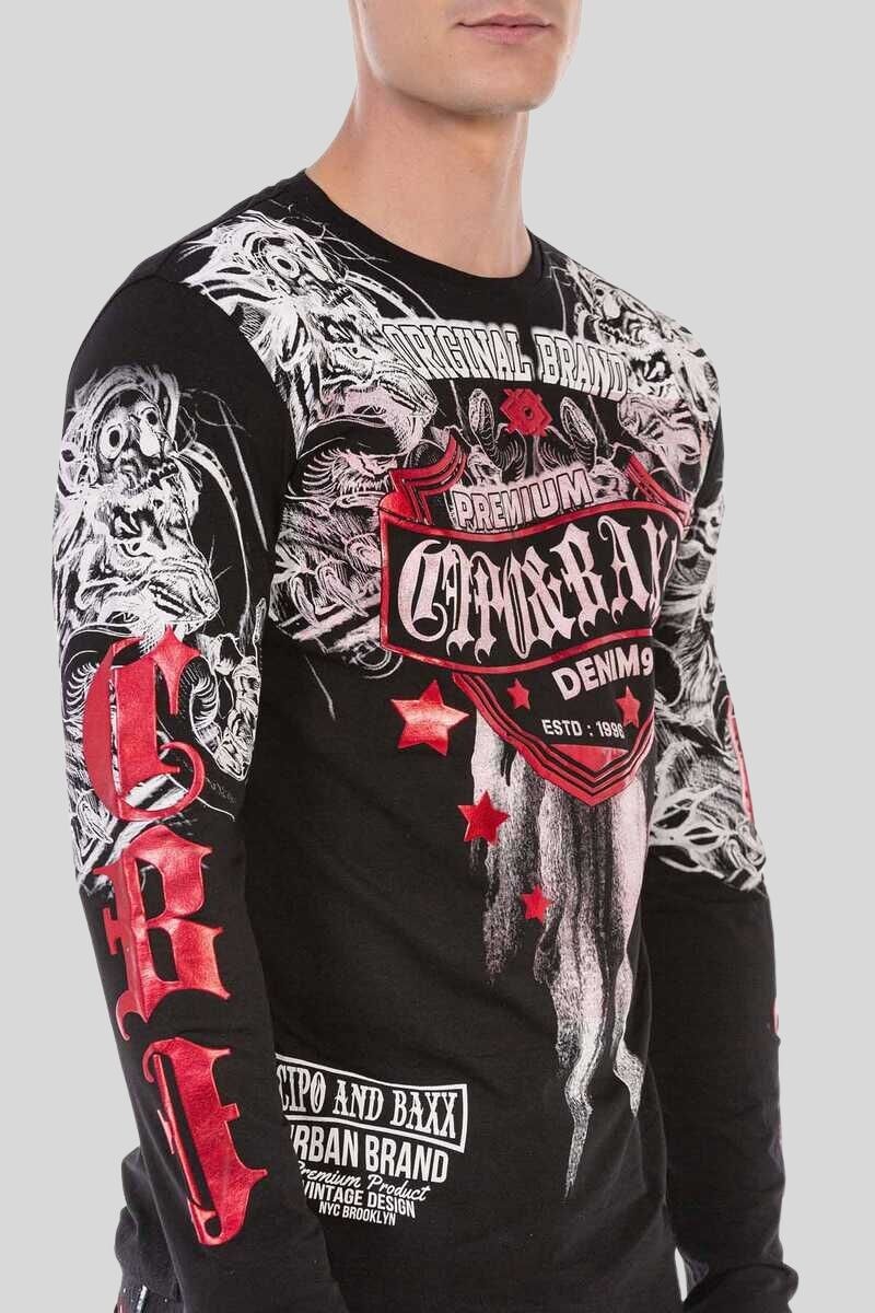 Cipo & Baxx T-Shirt »Sweatshirts«, mit coolem Print