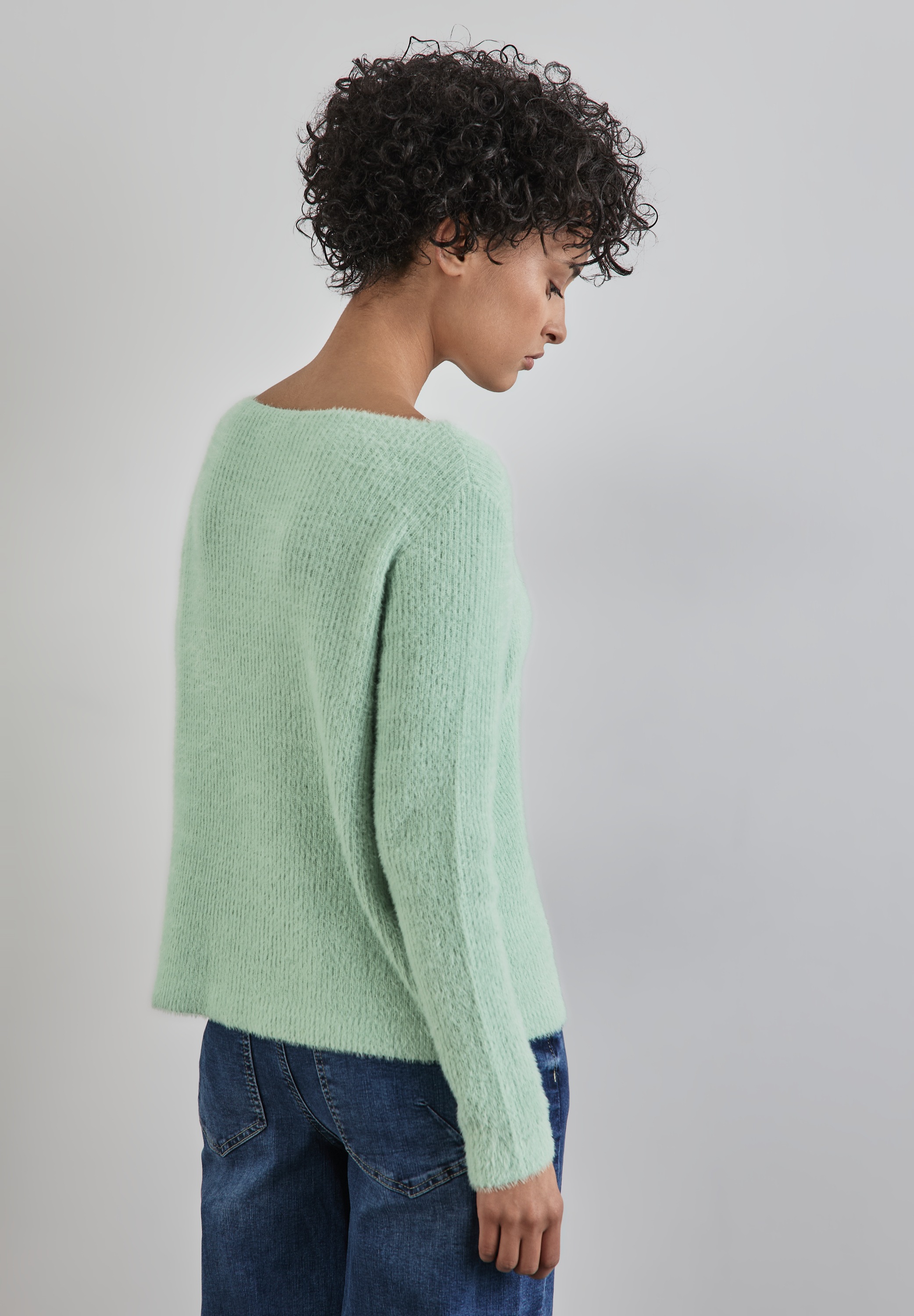 STREET ONE Strickpullover, mit U-Boot-Ausschnitt