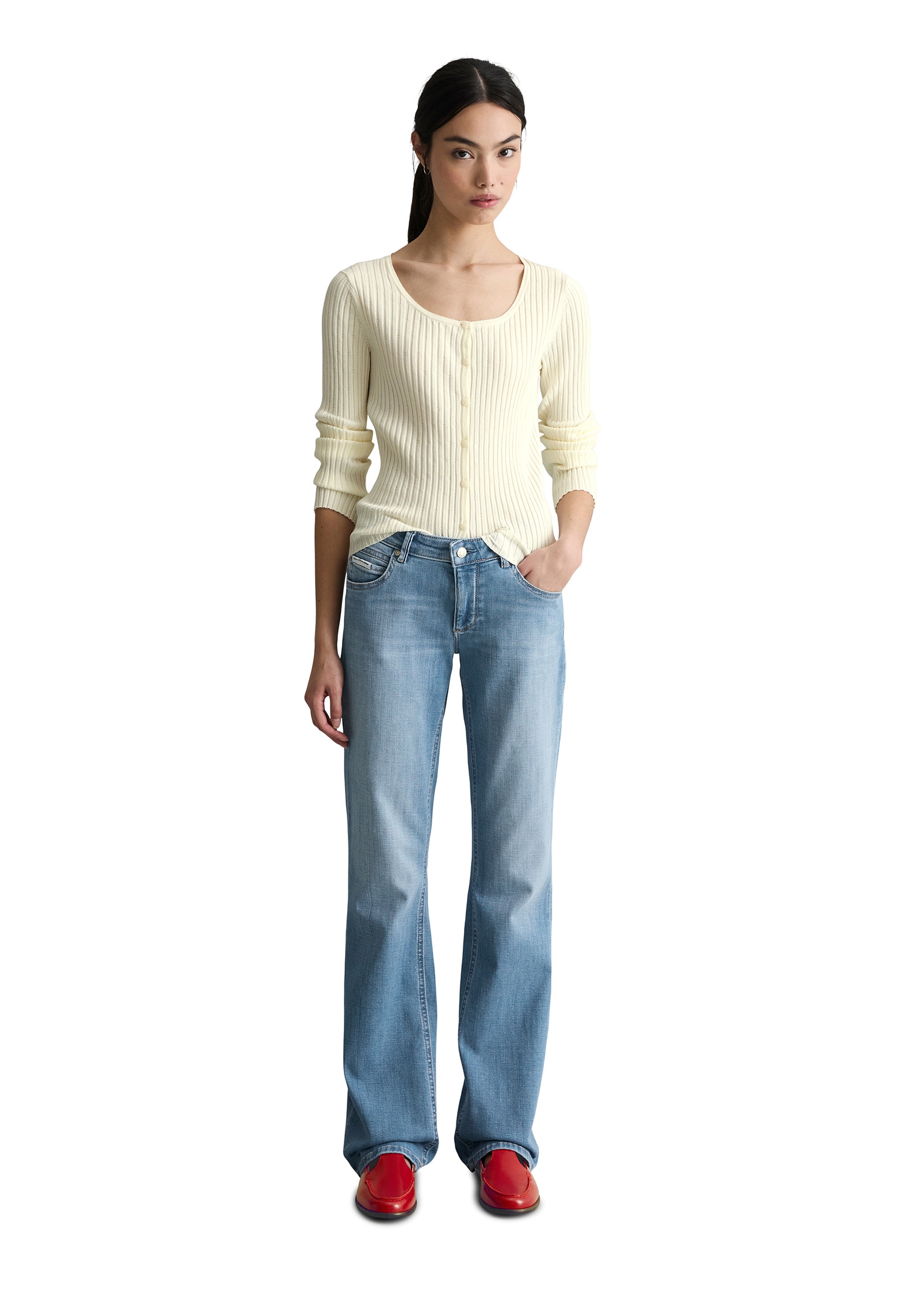 Marc O'Polo DENIM Bootcut-Jeans »aus Organic Cotton Stretch«