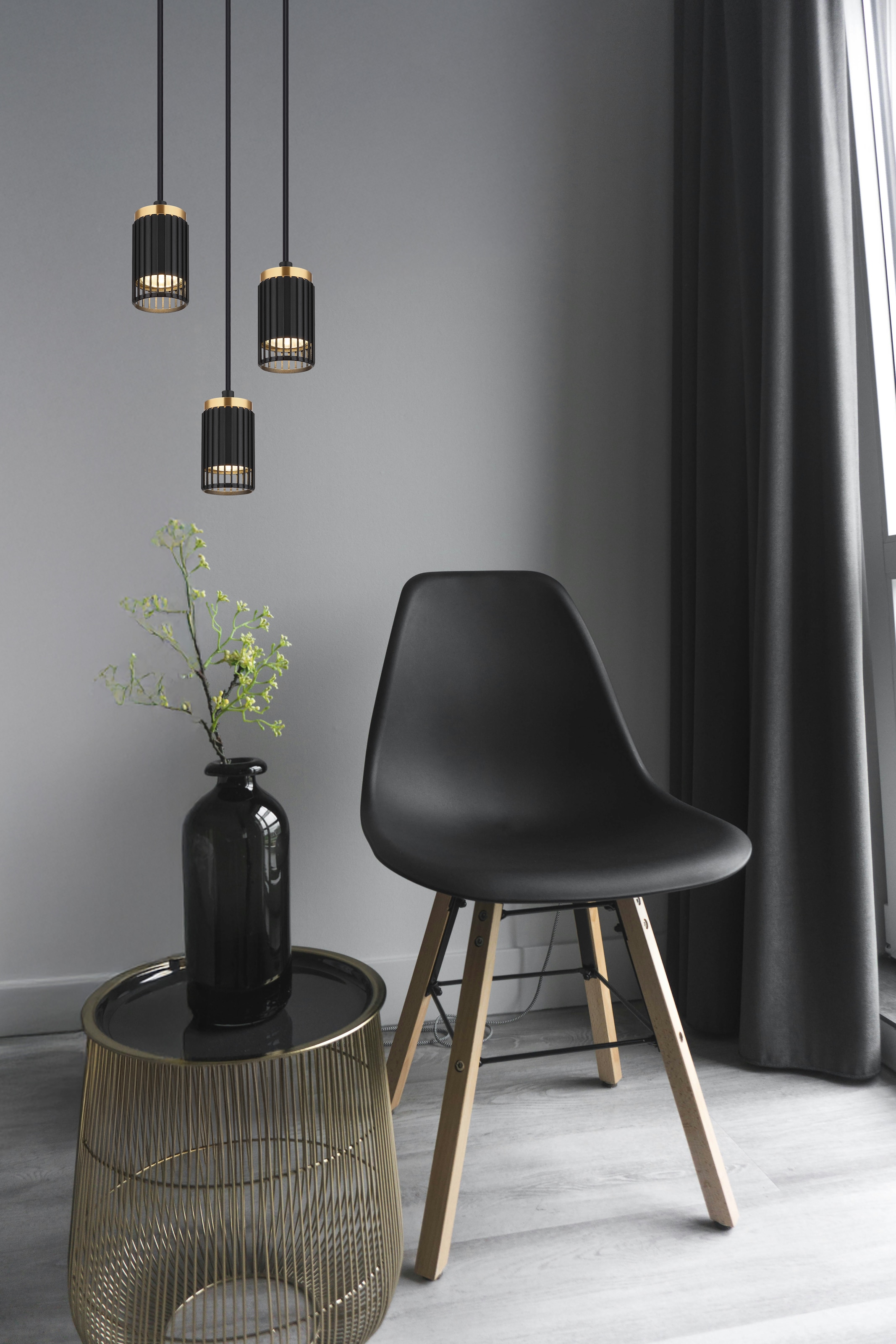 GLOBO LIGHTING Hängeleuchte »KORBEN«, Leuchtmittel GU10 | ohne Leuchtmittel, Hängelampe/Pendelleuchte/Esszimmer/Wohnzimmer/Esstisch