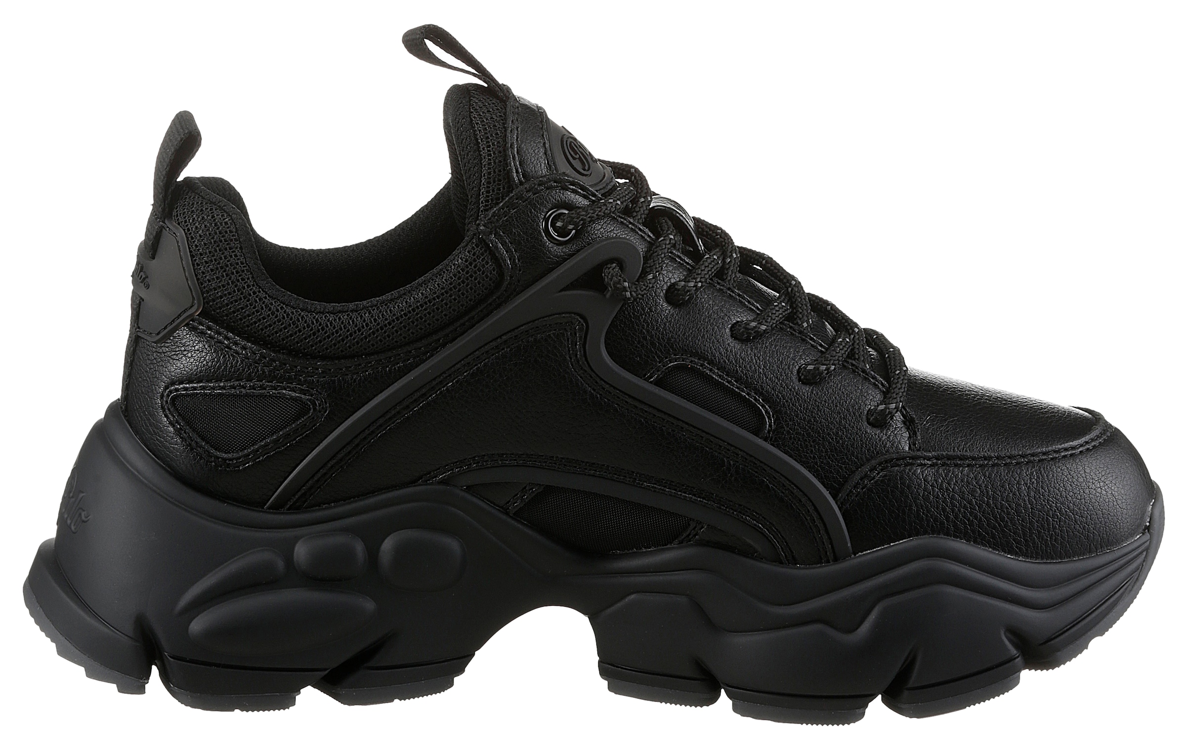 Buffalo Plateausneaker »BINARY«, Halbschuh, Schnürschuh, Chunky Sneaker in monochromer Optik