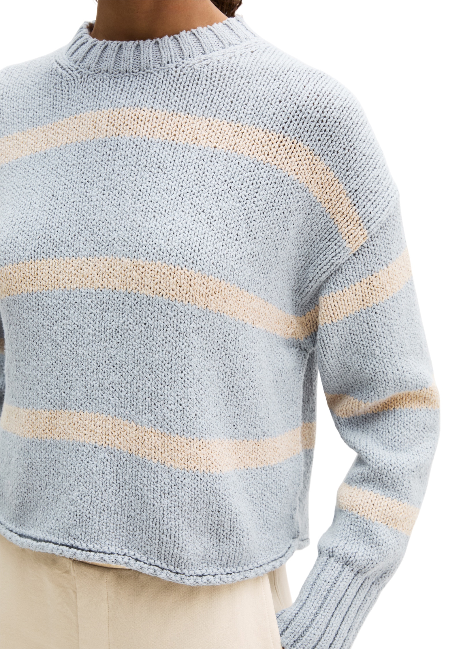 Marc O'Polo Rundhalspullover »aus hochwertigem Baumwoll-Mix«