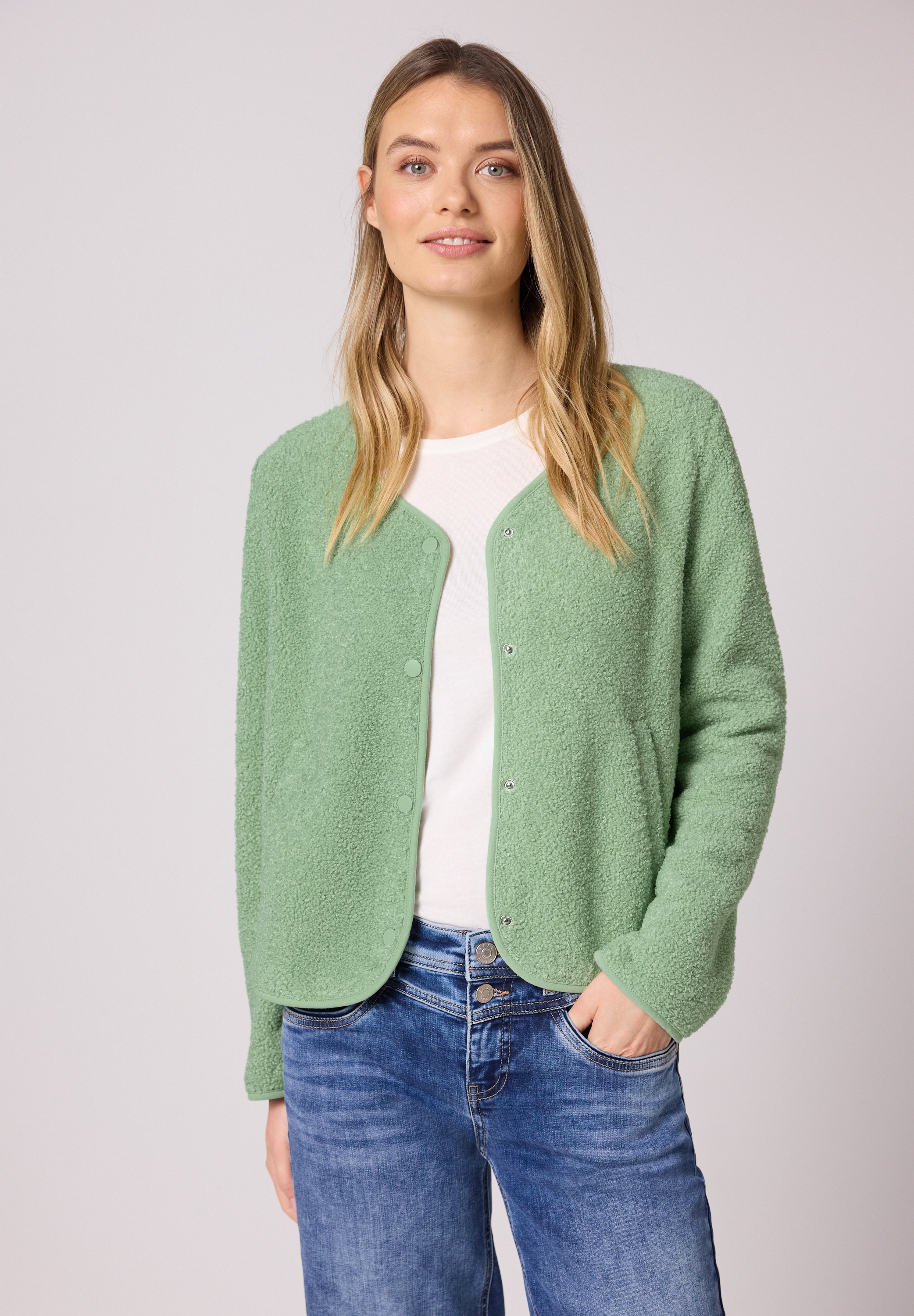 STREET ONE Cardigan mit V-Ausschnitt günstig online kaufen