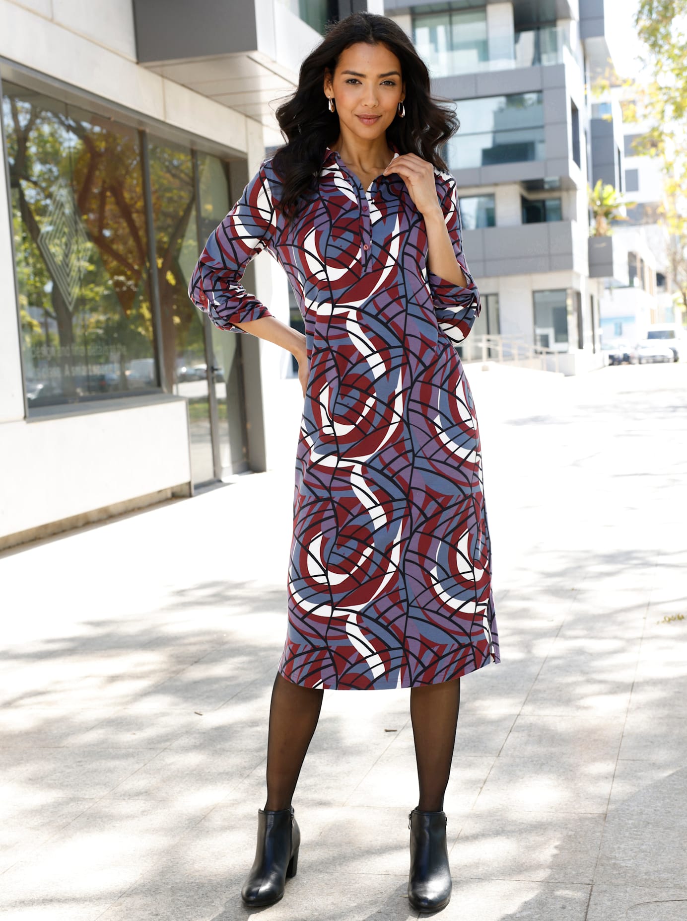 Classic Basics Druckkleid "Kleid"