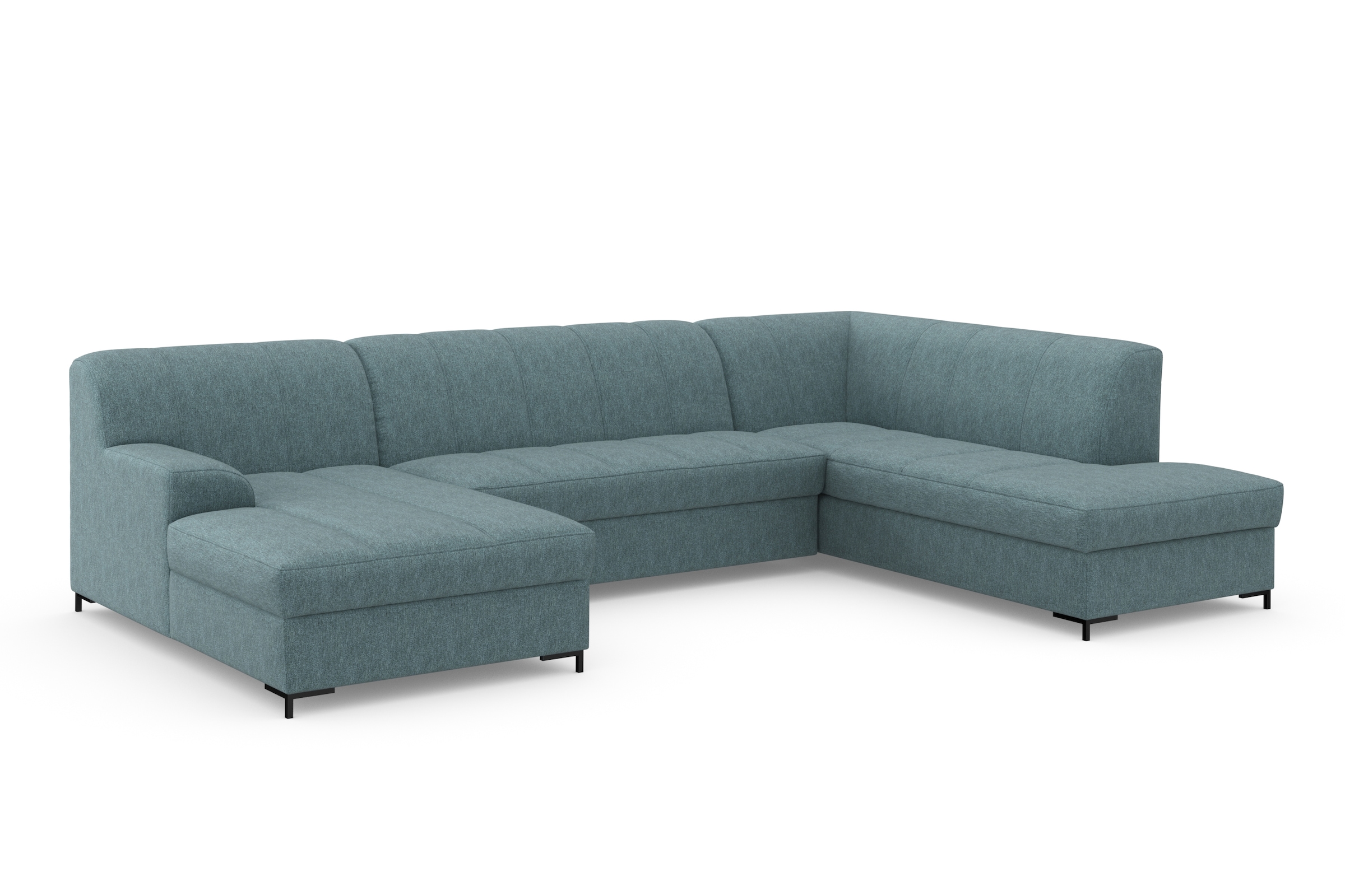 INOSIGN Wohnlandschaft »Balme, moderne Formensprache, zeitloses Design, U-Form«, Inkl. Zierkissen, wahlweise mit Bettfunktion