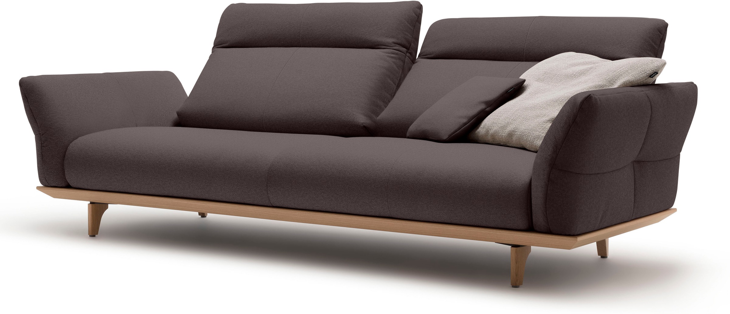 Creation BY ROLF BENZ 3,5-Sitzer »CR.460«, Sockel in Eiche, Füße Eiche natur, Breite 228 cm
