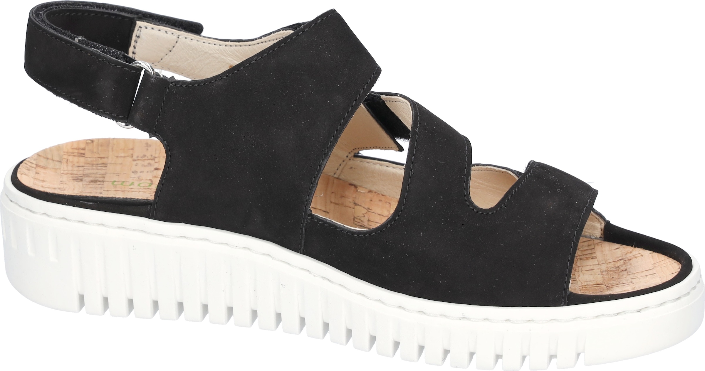 Waldläufer Keilsandalette »H-Willow«, Sommerschuh, Sandale, Keilabsatz, mit Kork-Fußbett, Weite H