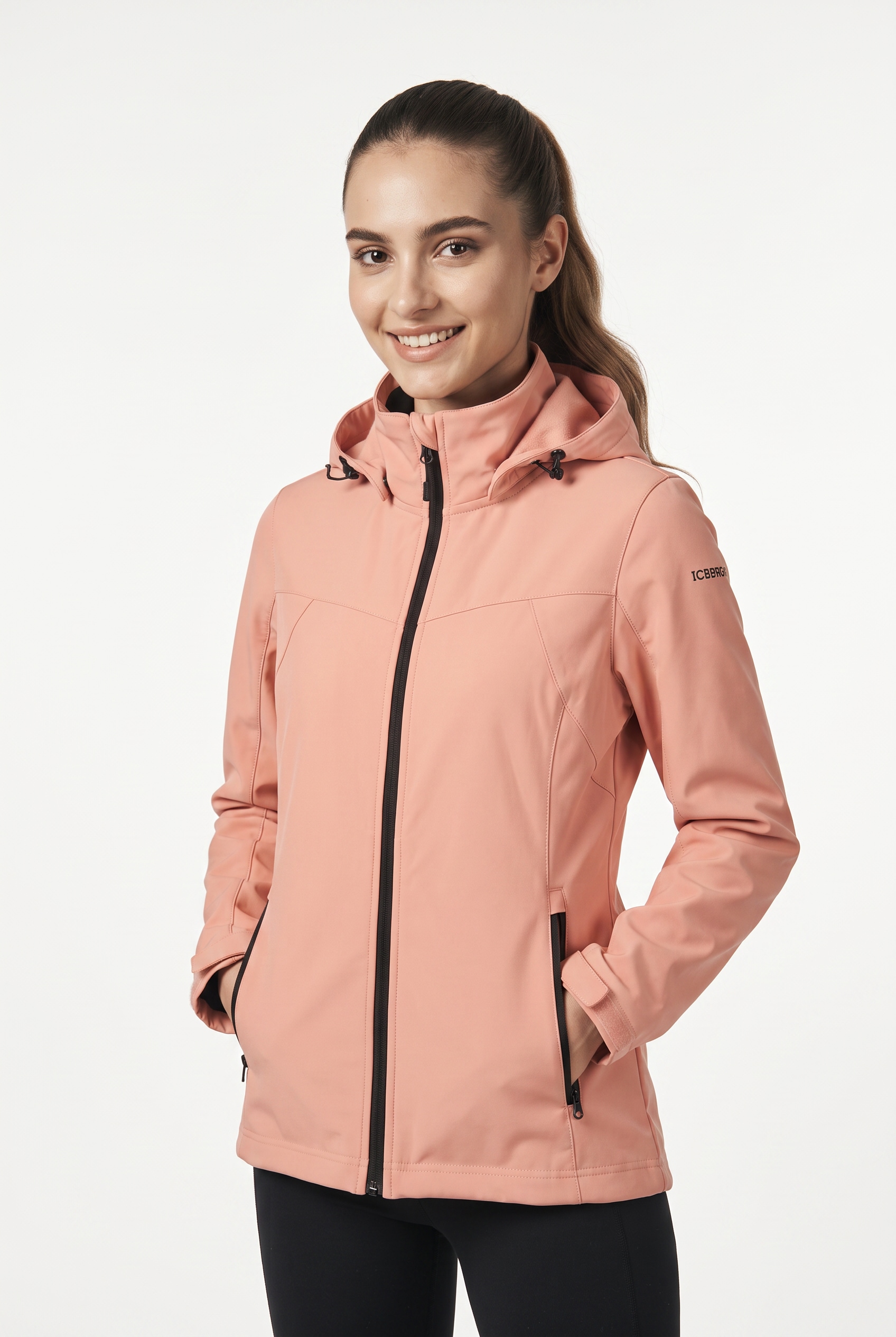Icepeak Softshelljacke "ICEPEAK BRENHAM" mit Kapuze Winddicht & Wasserabweisend & Atmungsaktiv