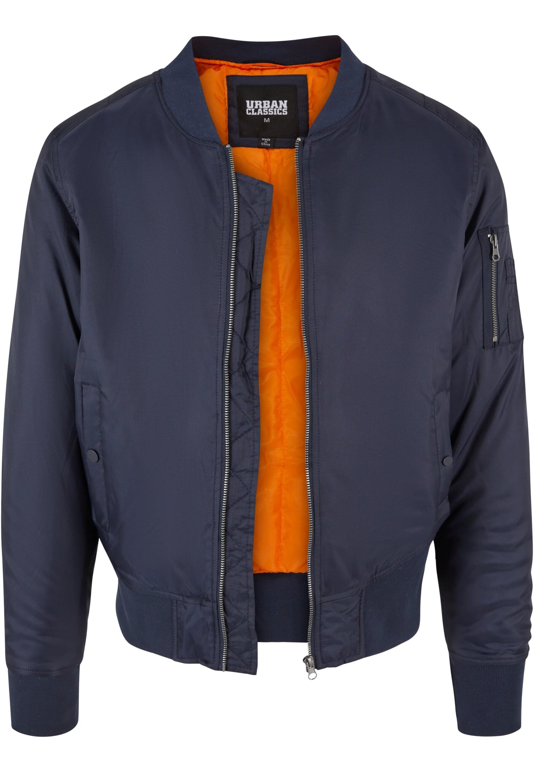 URBAN CLASSICS Anorak »Urban Classics Herren Basic Bomber Jacket«, (1 St.), ohne Kapuze