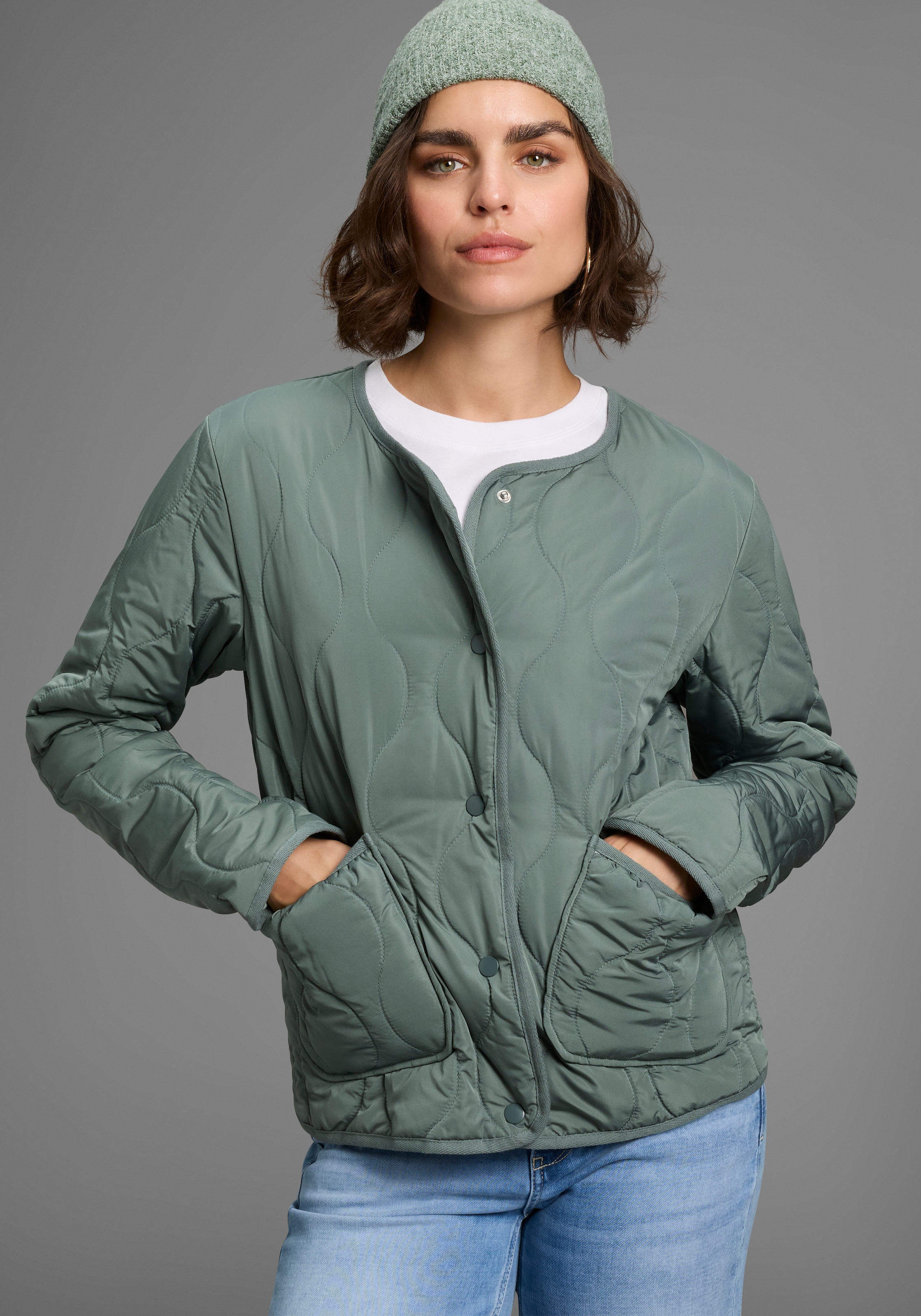 Laura Scott Steppjacke, ohne Kapuze, Leichte Übergangsjacke, mit modischem günstig online kaufen