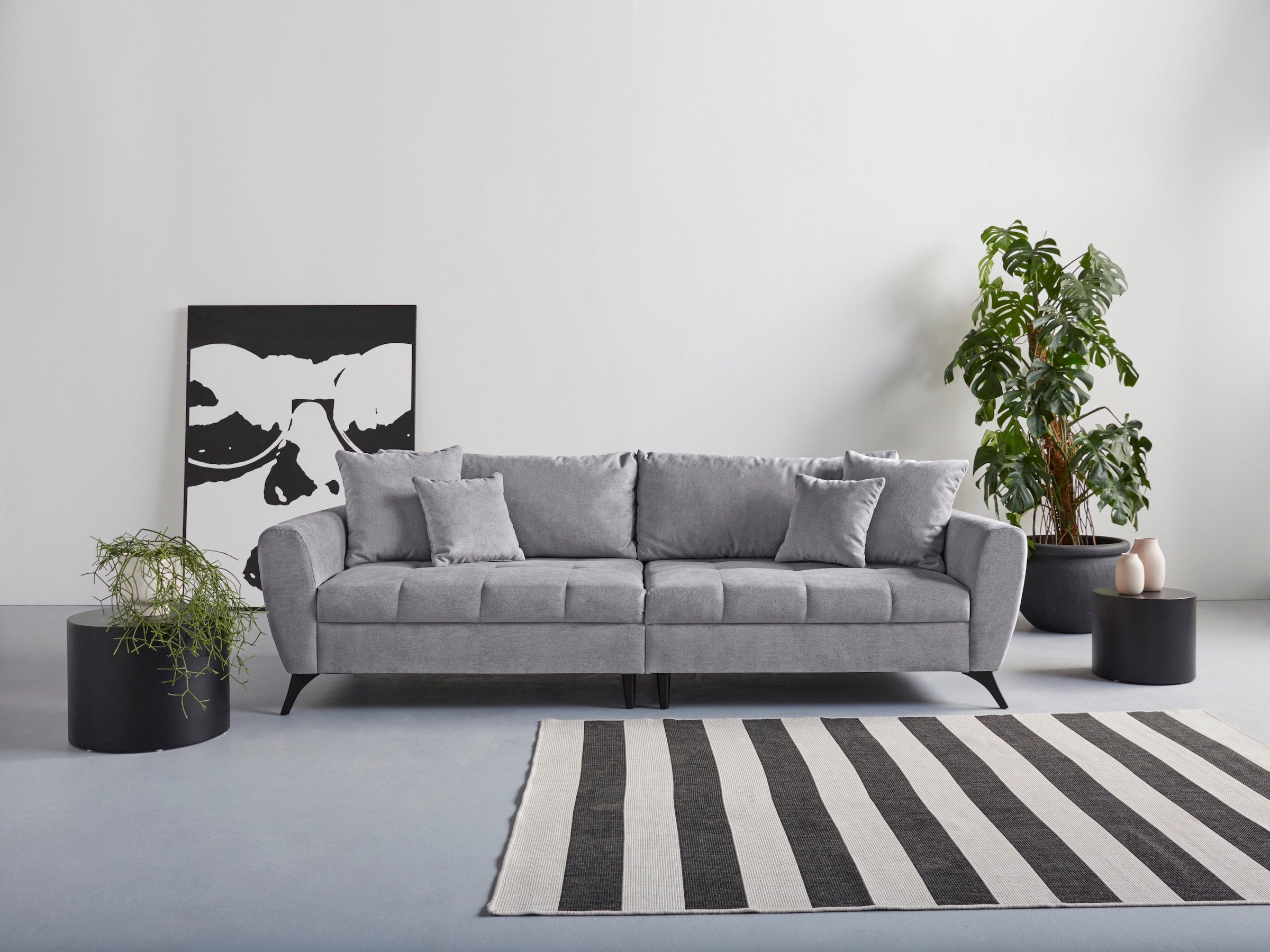 INOSIGN Big-Sofa »Lörby bis Aqua pro kaufen Sitzplatz, | auch mit Belastbarkeit Luxus«, 140kg clean-Bezug BAUR