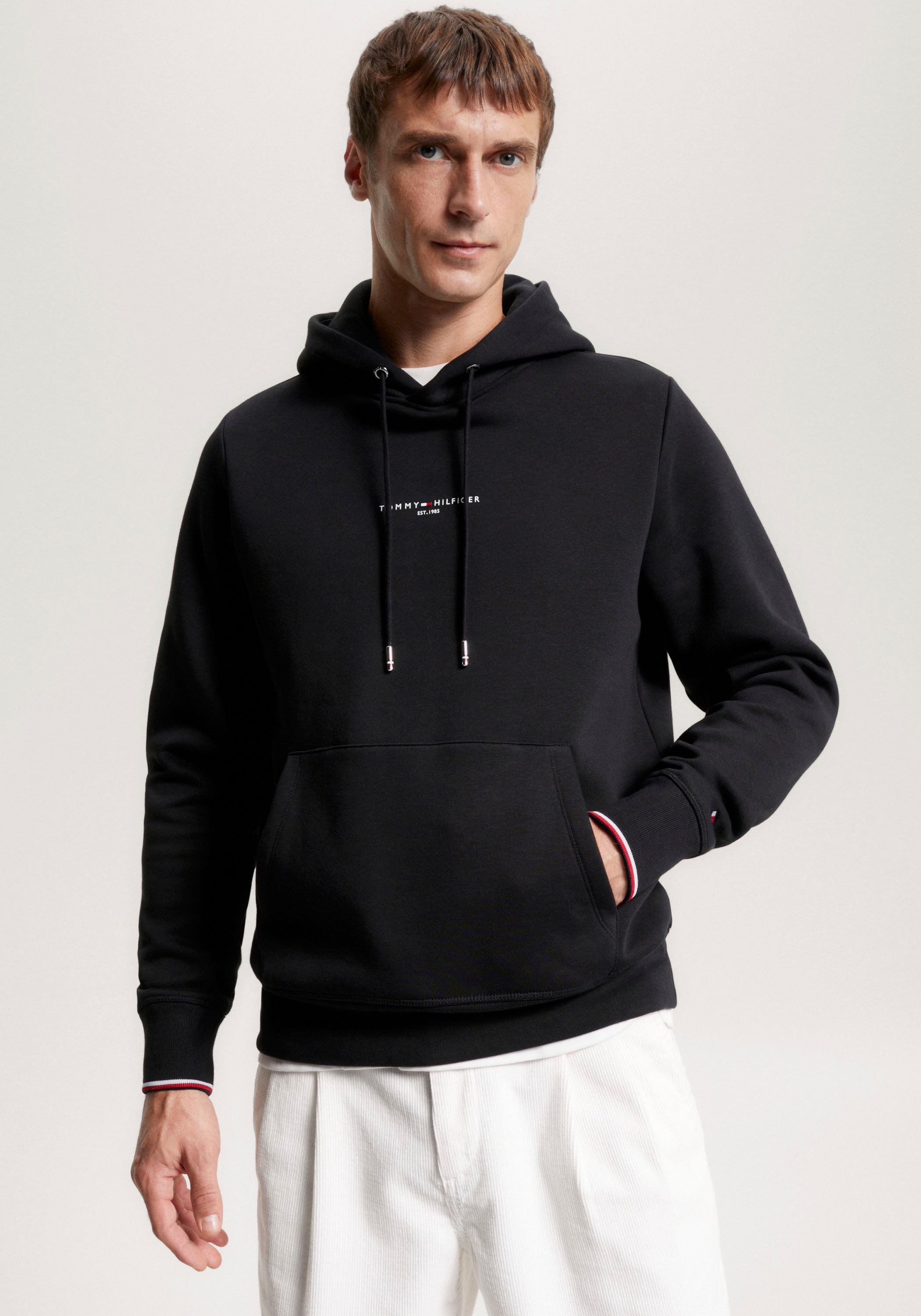 Tommy Hilfiger Hoodie "TOMMY LOGO TIPPED HOODY", Tommy-Tape innen am Aussch günstig online kaufen