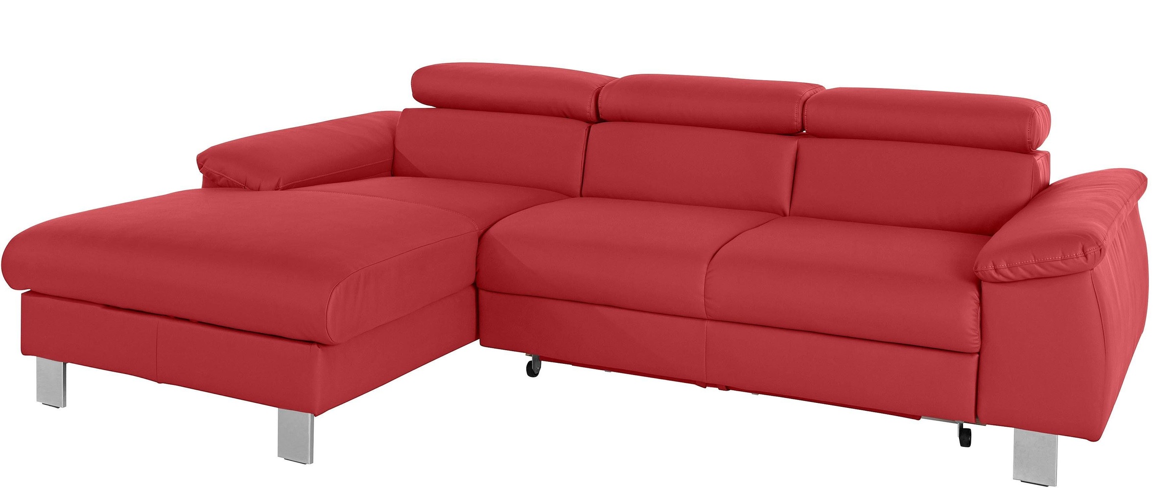 COTTA Ecksofa "Komaris L-Form, B: 244 cm" mit Kopfteilverstellung, optional günstig online kaufen