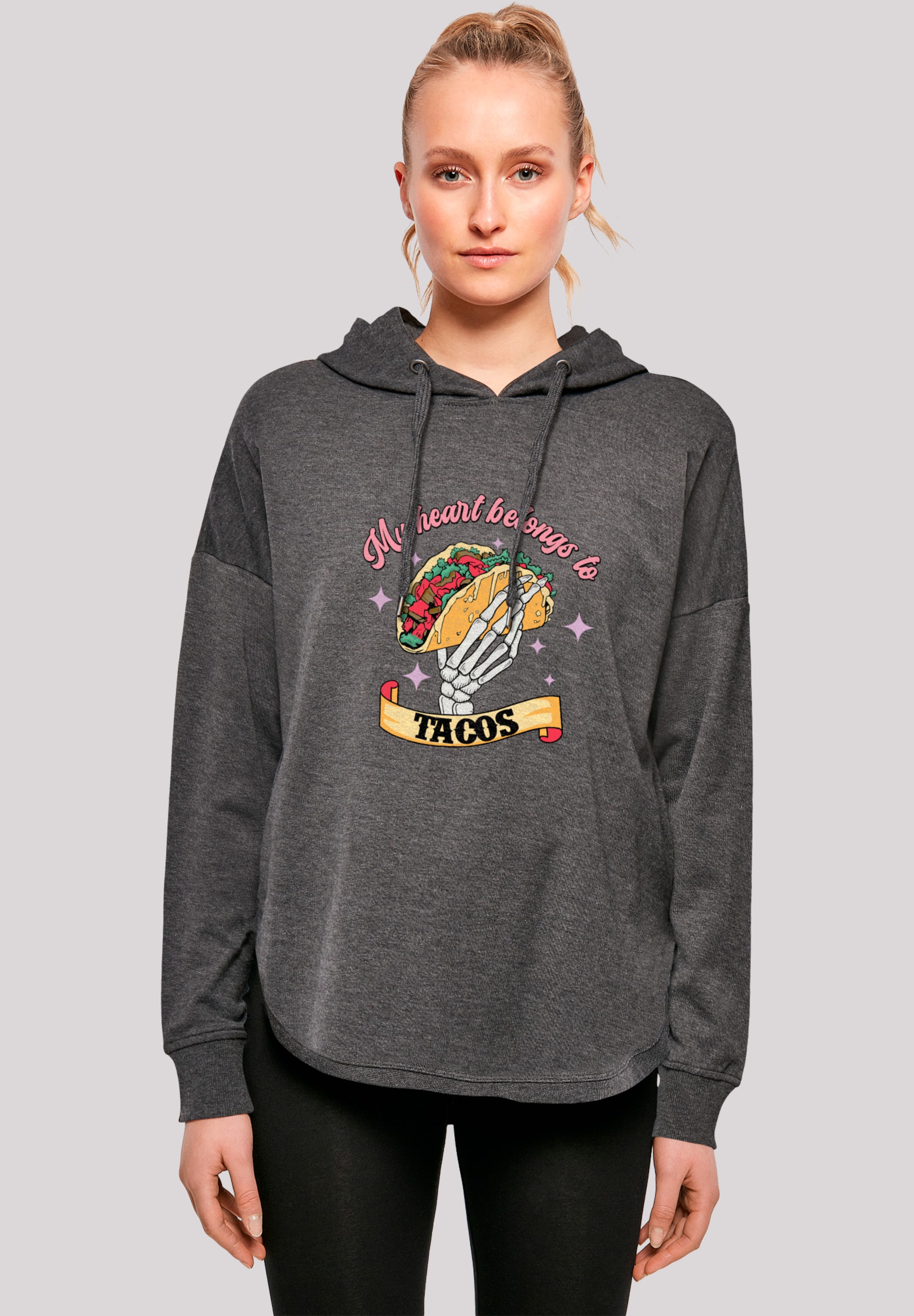 F4NT4STIC Kapuzenpullover "Anti Valentinstag My Herz belongs to tacos", Pre günstig online kaufen