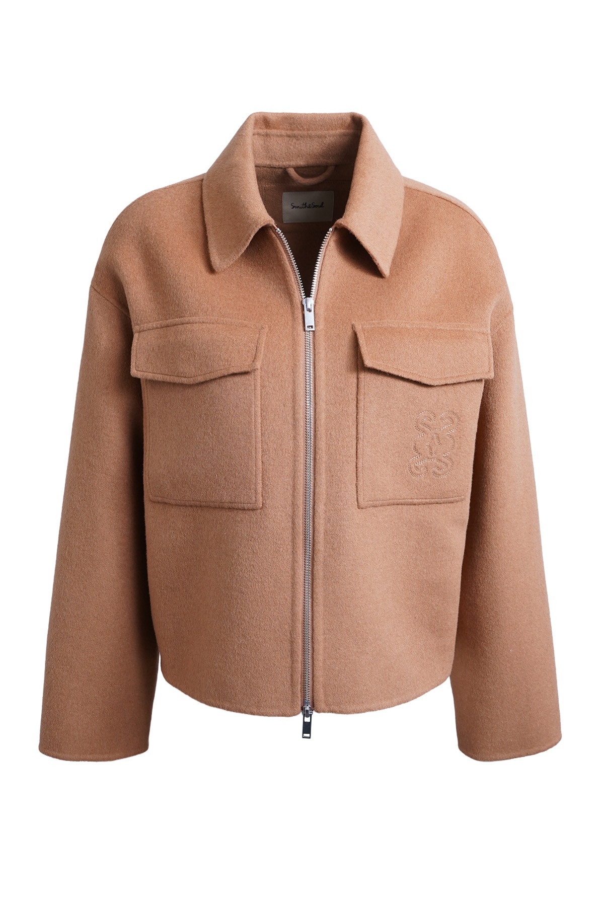 Smith & Soul Outdoorjacke ohne Kapuze mit Zwei-Wege-Reißverschluss