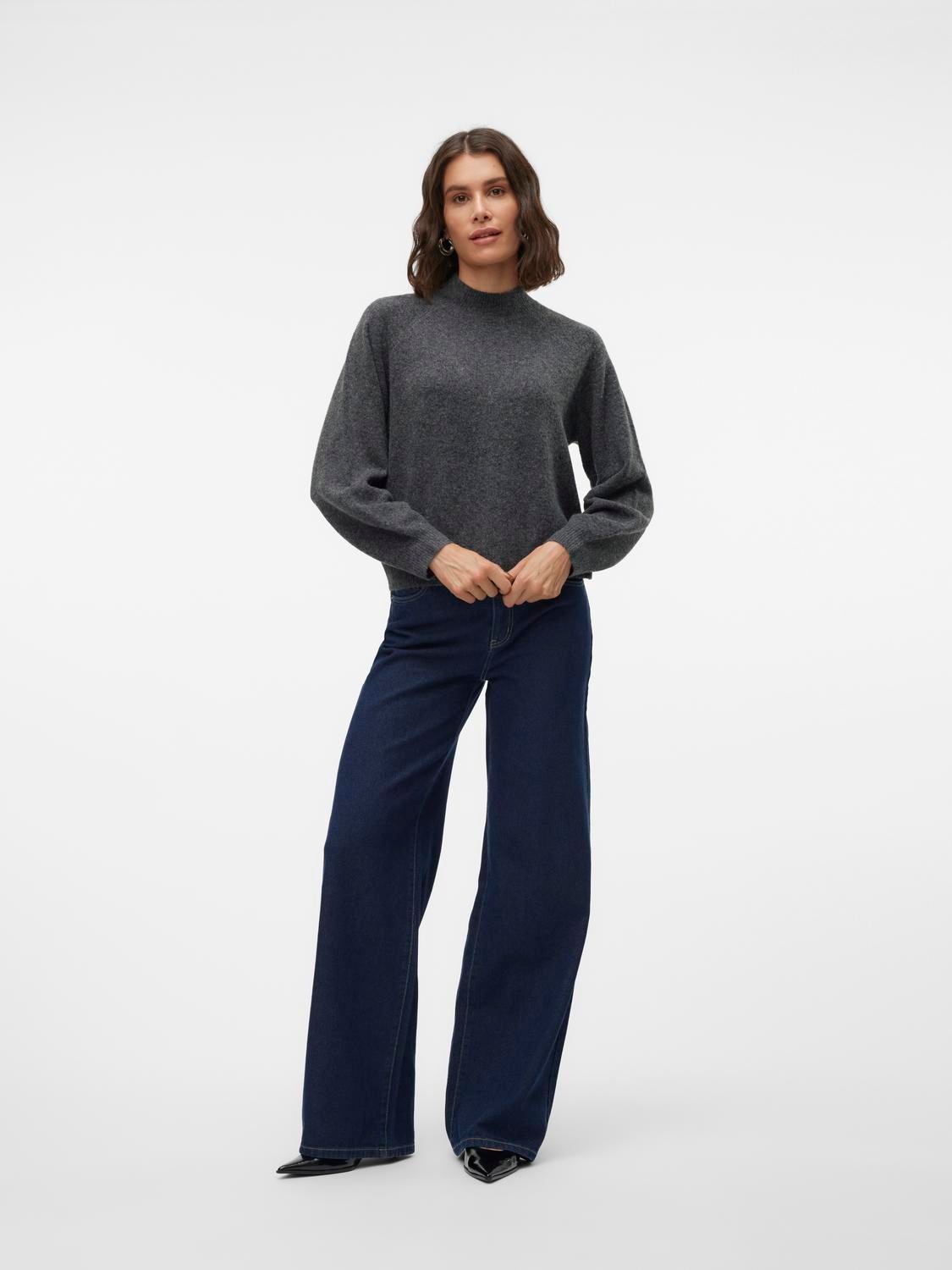 Vero Moda Strickpullover »VMLEAF LS HIGH NECK PULLOVER ENT«