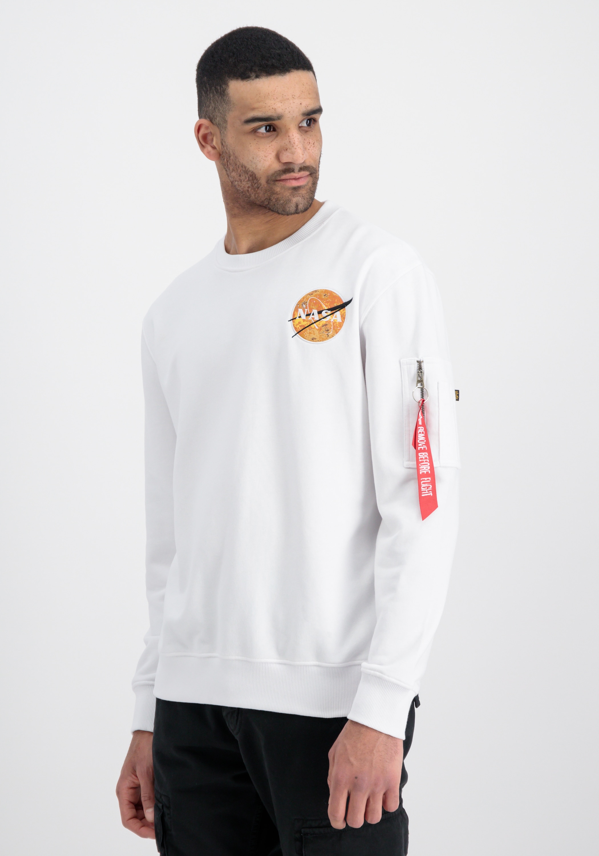 Alpha Industries Sweater "Alpha Industries Men - Sweatshirts NASA Davinci Sweater"