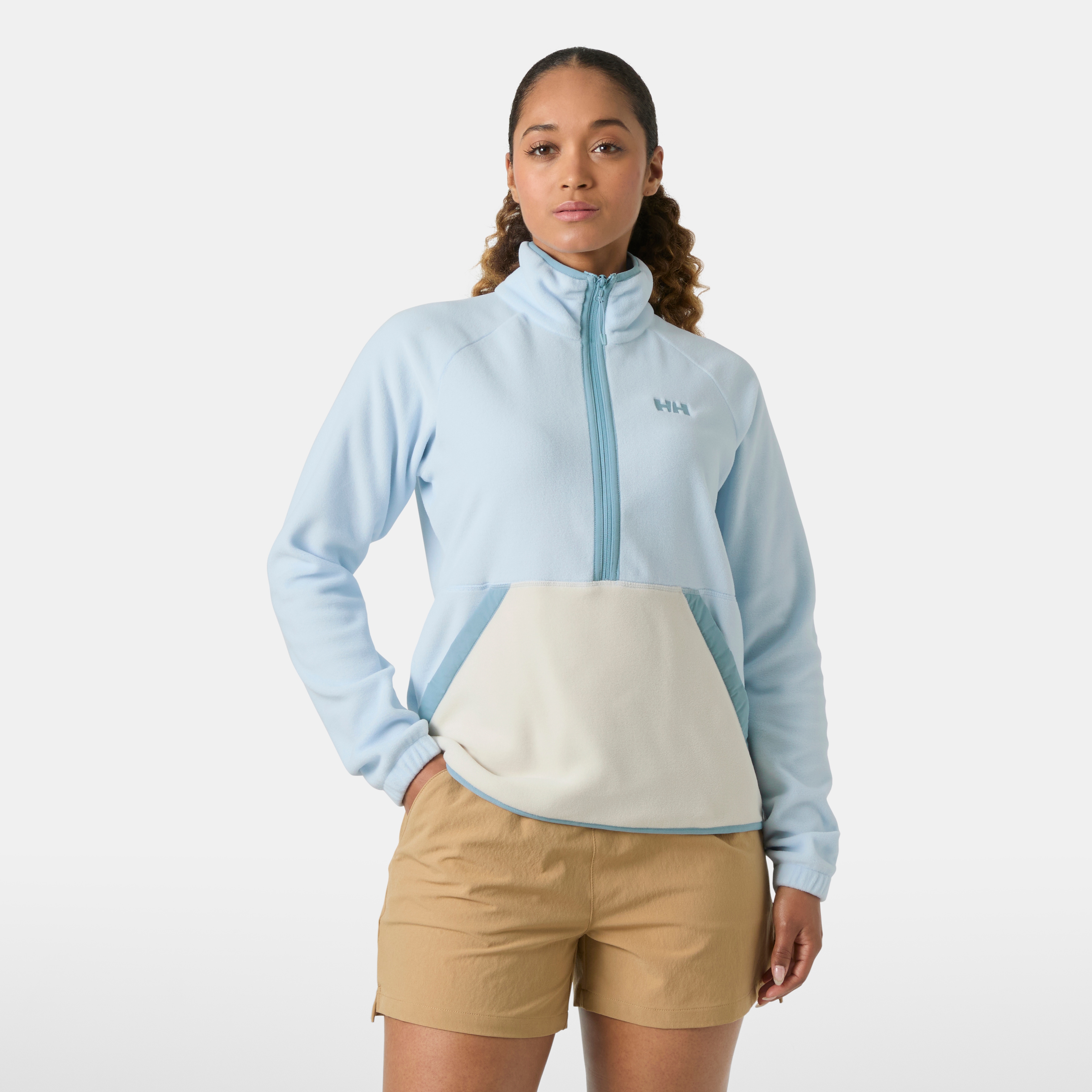 Helly Hansen Fleecepullover "W RIG FLEECE 1/2 ZIP", mit Stehkragen, wärmendes Fleece, pflegeleicht, sportlicher Schnitt