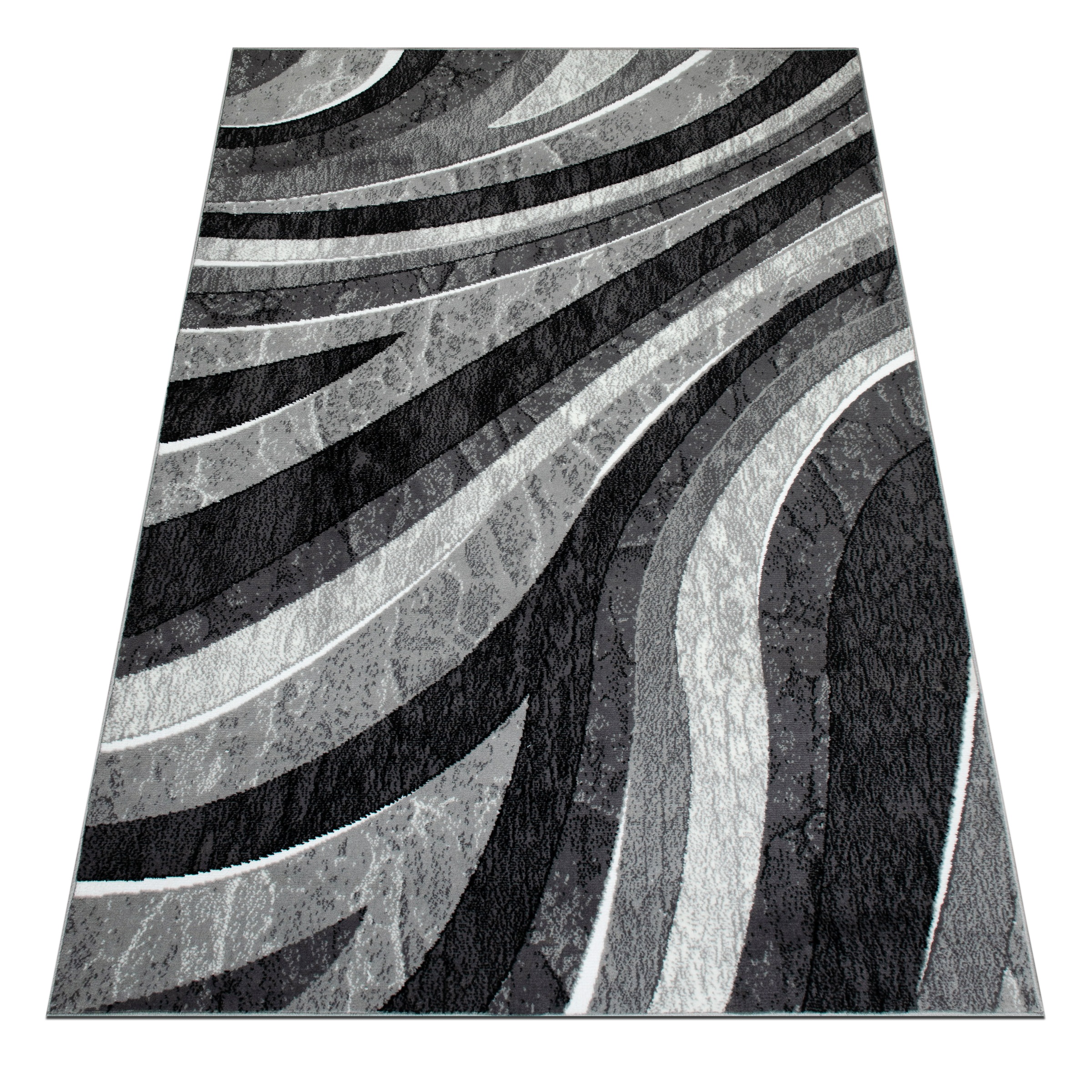 my home Teppich "Livil, modernes Wellen-Design" rechteckig 8 mm Höhe 3D-Eff günstig online kaufen