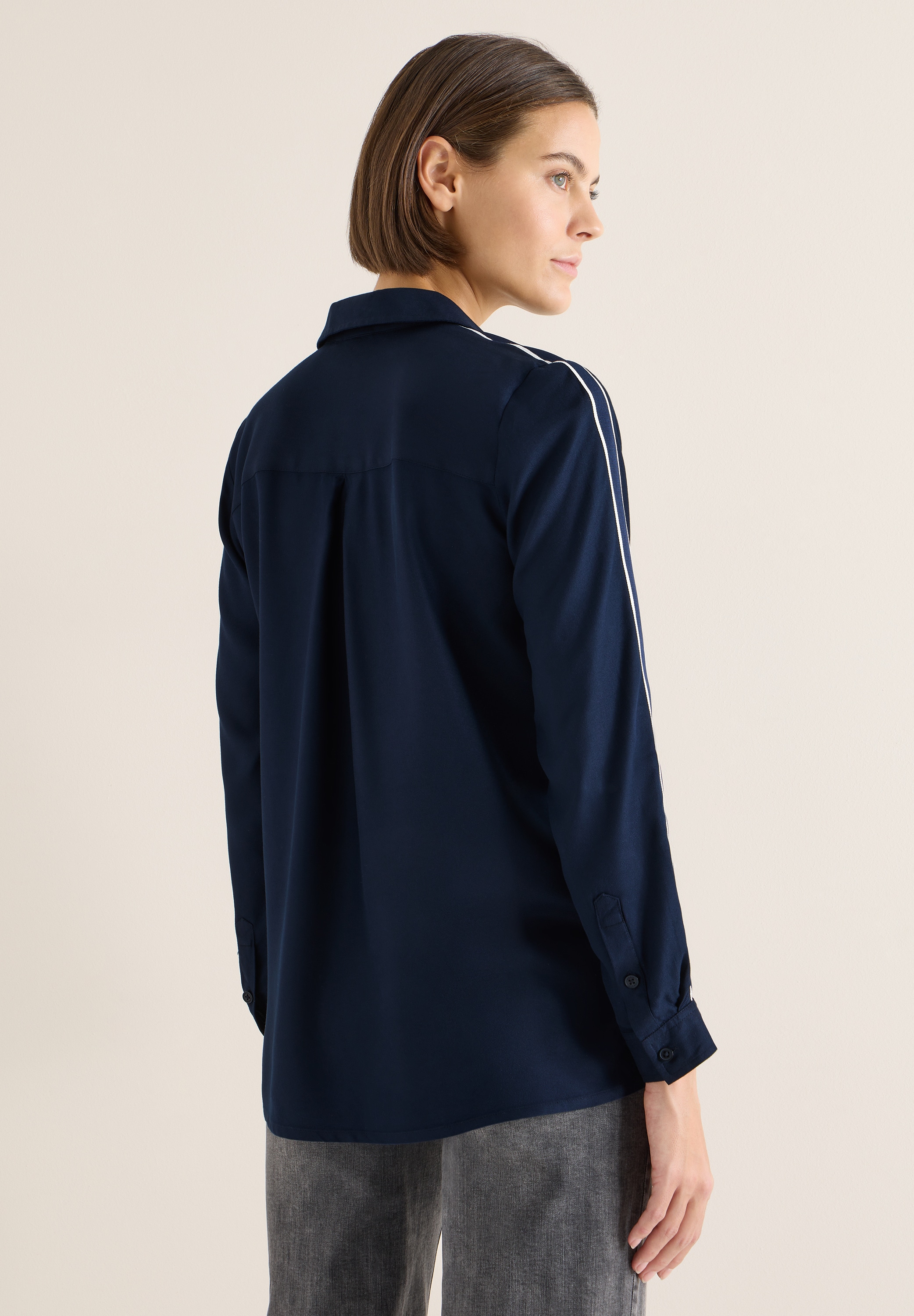 Cecil Langarmbluse mit Knopf Details