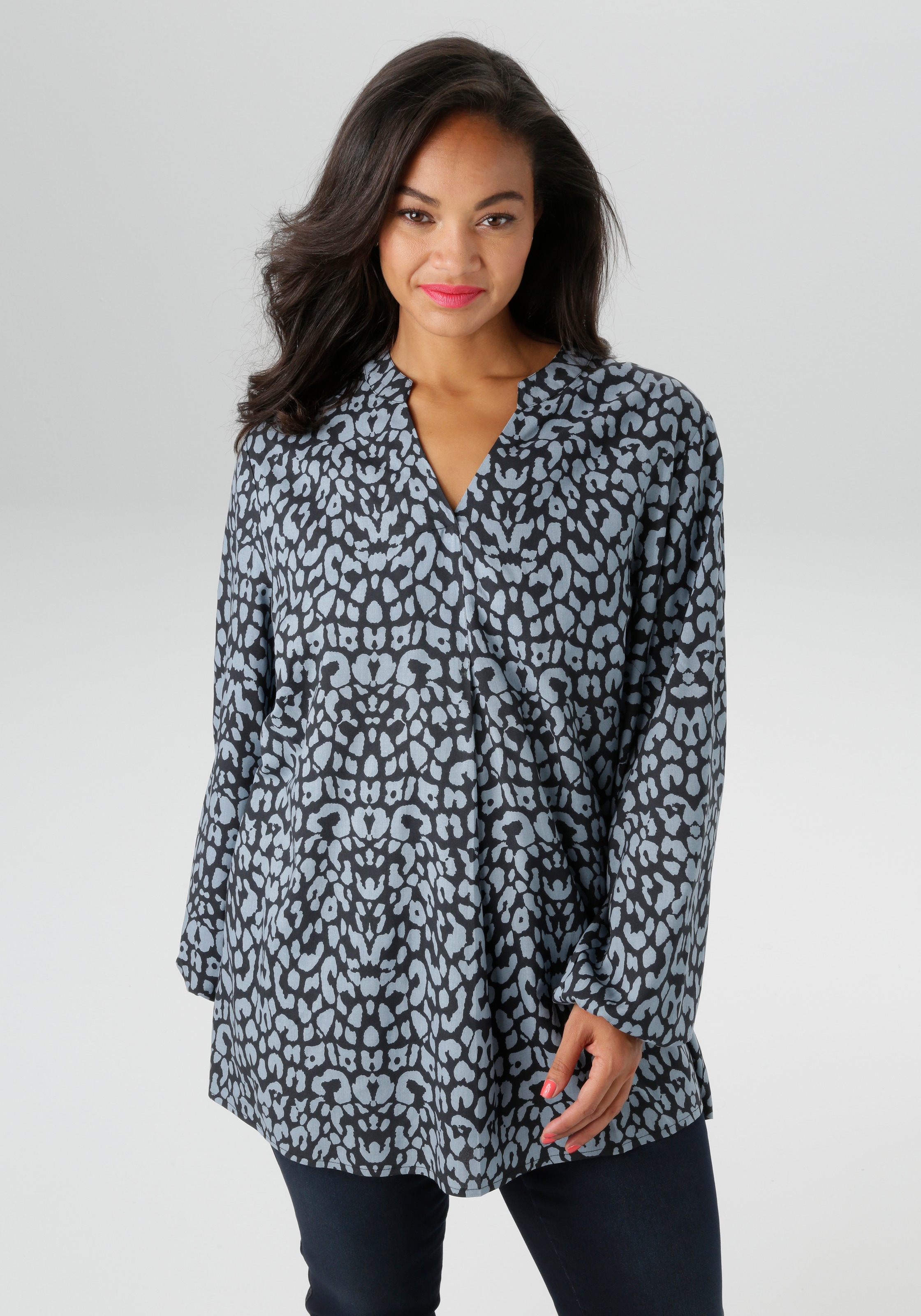 Aniston PLUS Schlupfbluse aus weich fallender Viskose günstig online kaufen