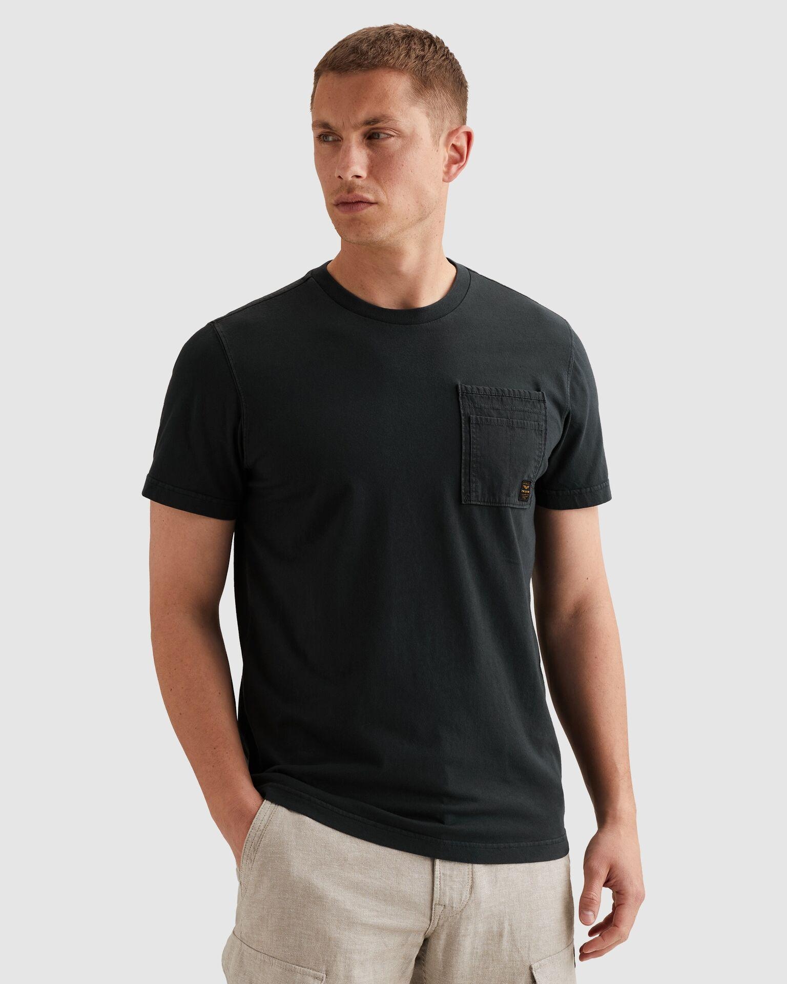 PME LEGEND T-Shirt »Short sleeve r-neck single jersey gd« mit Logo Stickerei