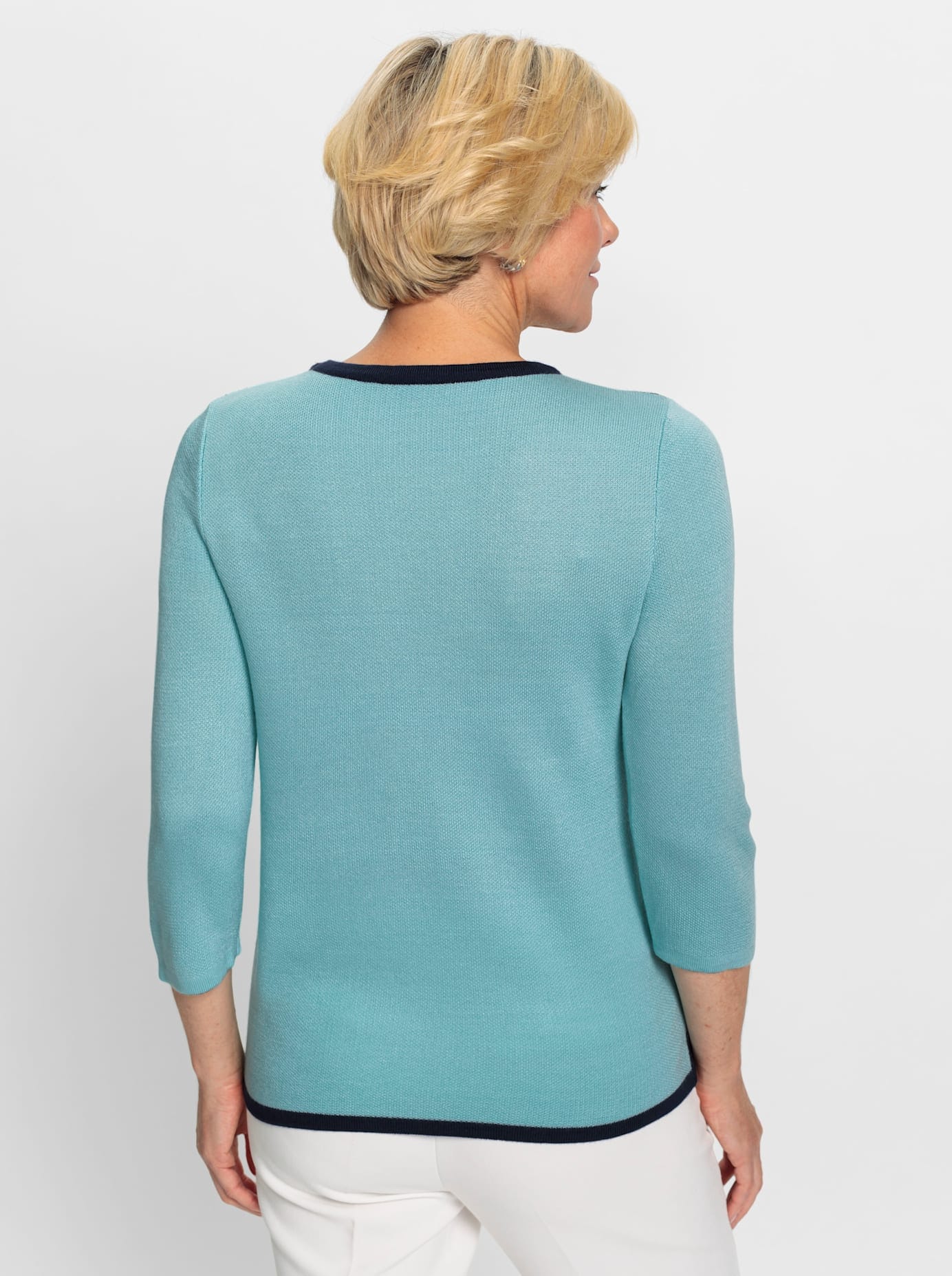 Classic Rundhalspullover »Jacquard-Pullover«