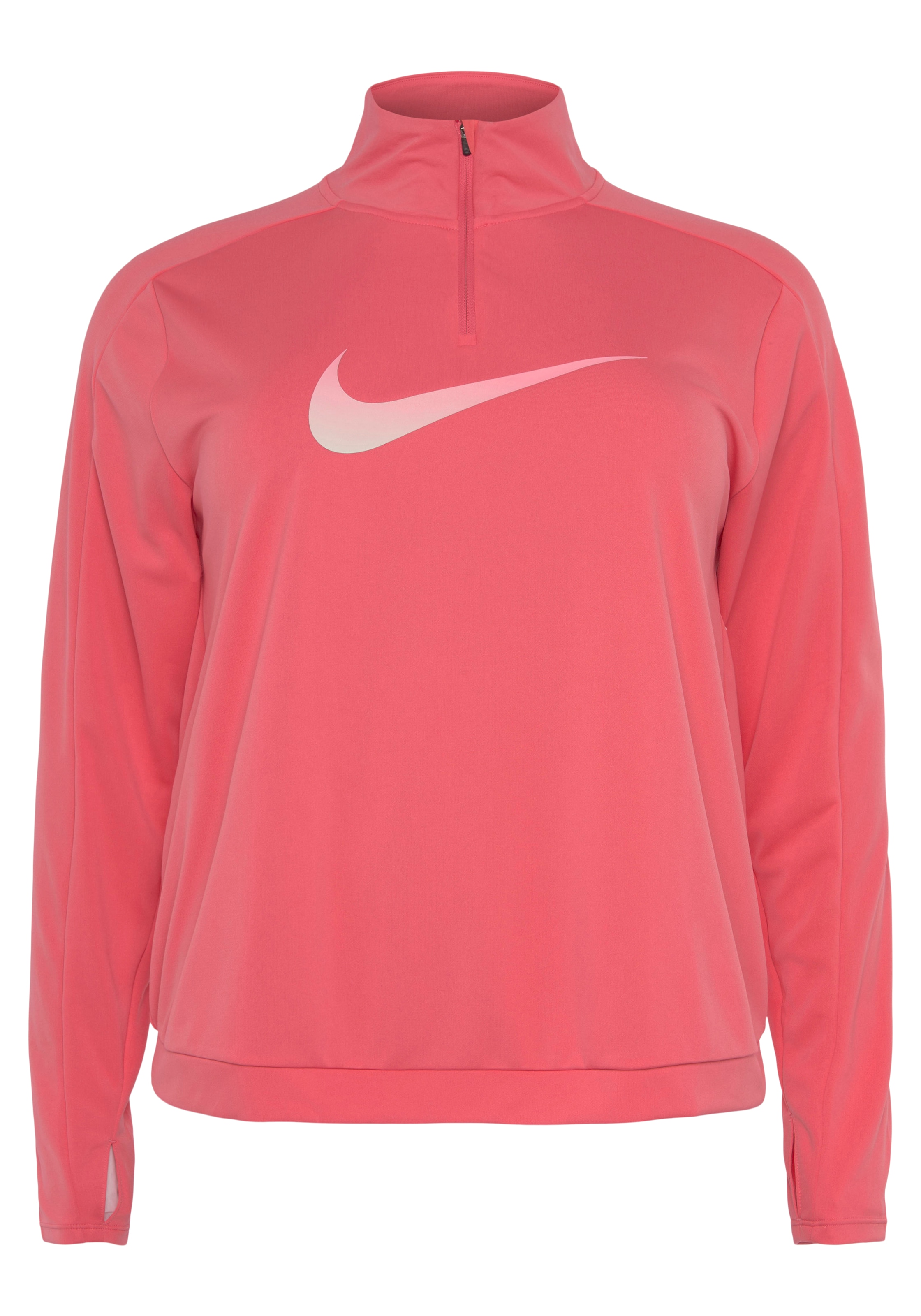 Nike Laufshirt »Dri-FIT Swoosh Women's Half-Zip Long Sleeve Top (Plus)«