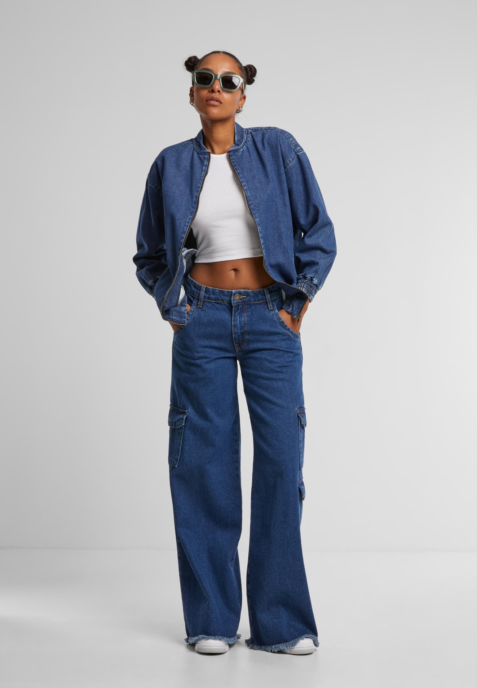URBAN CLASSICS Jeansjacke »Urban Classics Ladies Oversized Skater Jacket«, (1 St.), ohne Kapuze