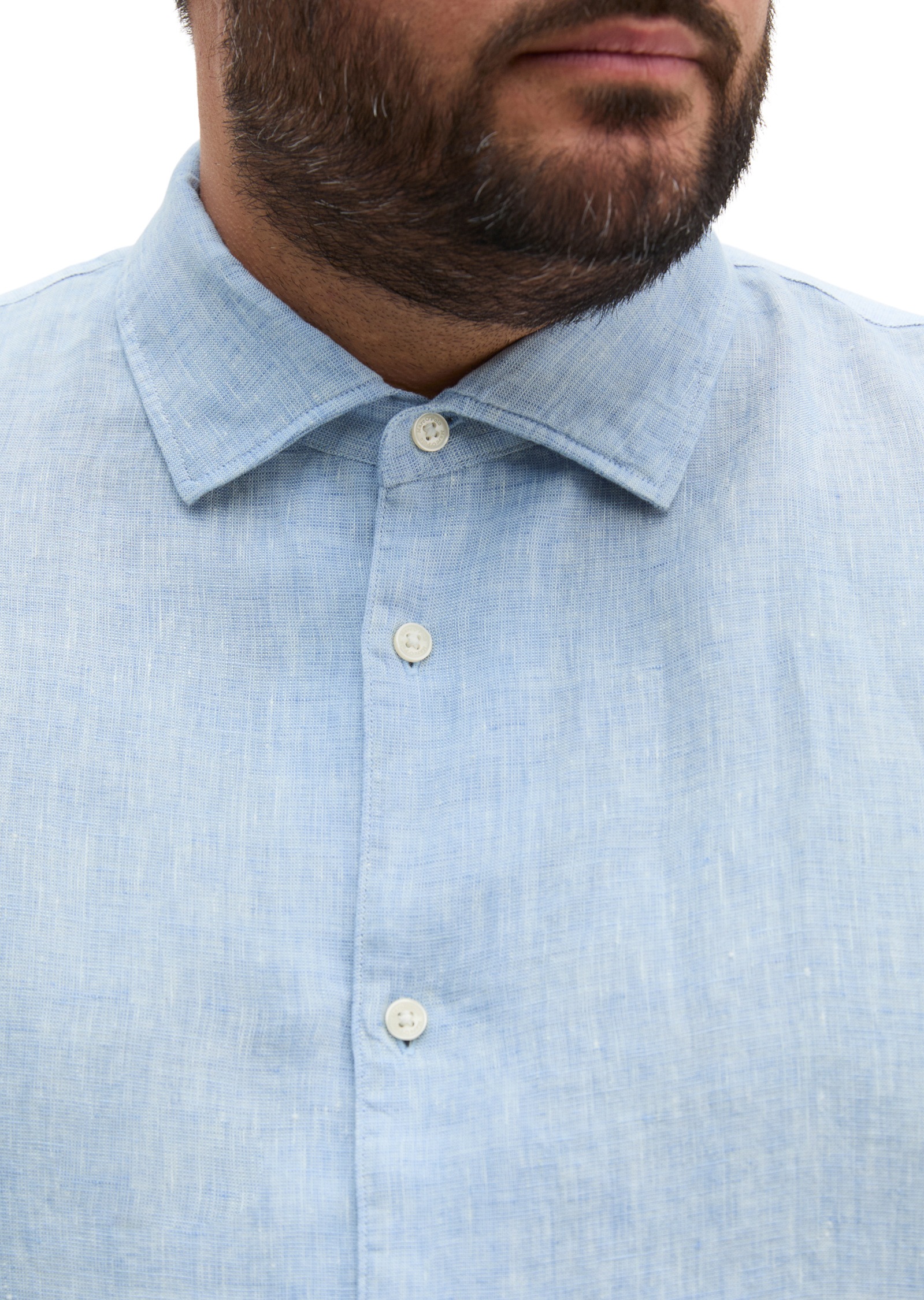 Marc O'Polo Langarmhemd »aus feinem Leinen-Chambray«