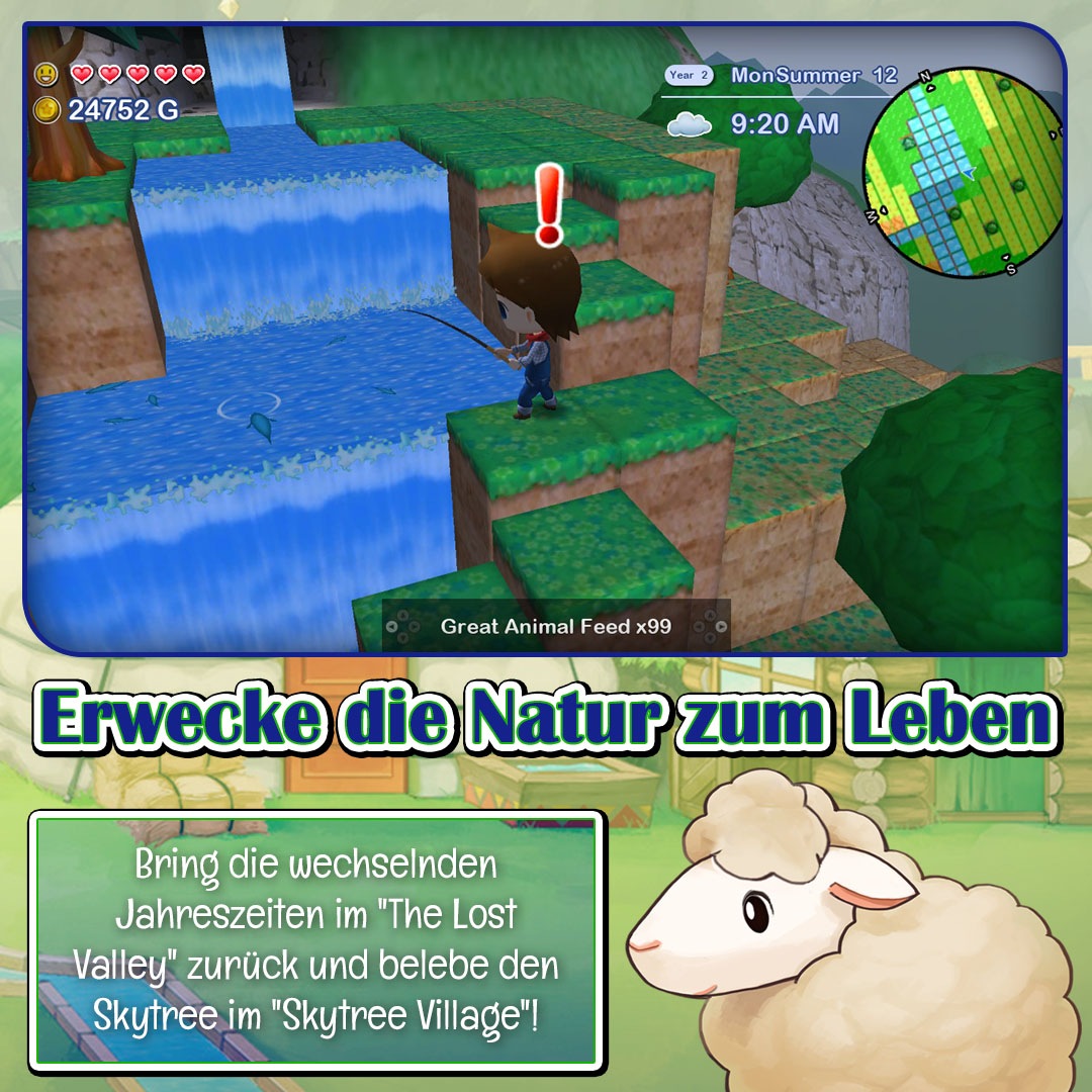 NBG Spielesoftware »Harvest Moon: The Lost Valley & Skytree Village (Standard Edition)« Nintendo Switch