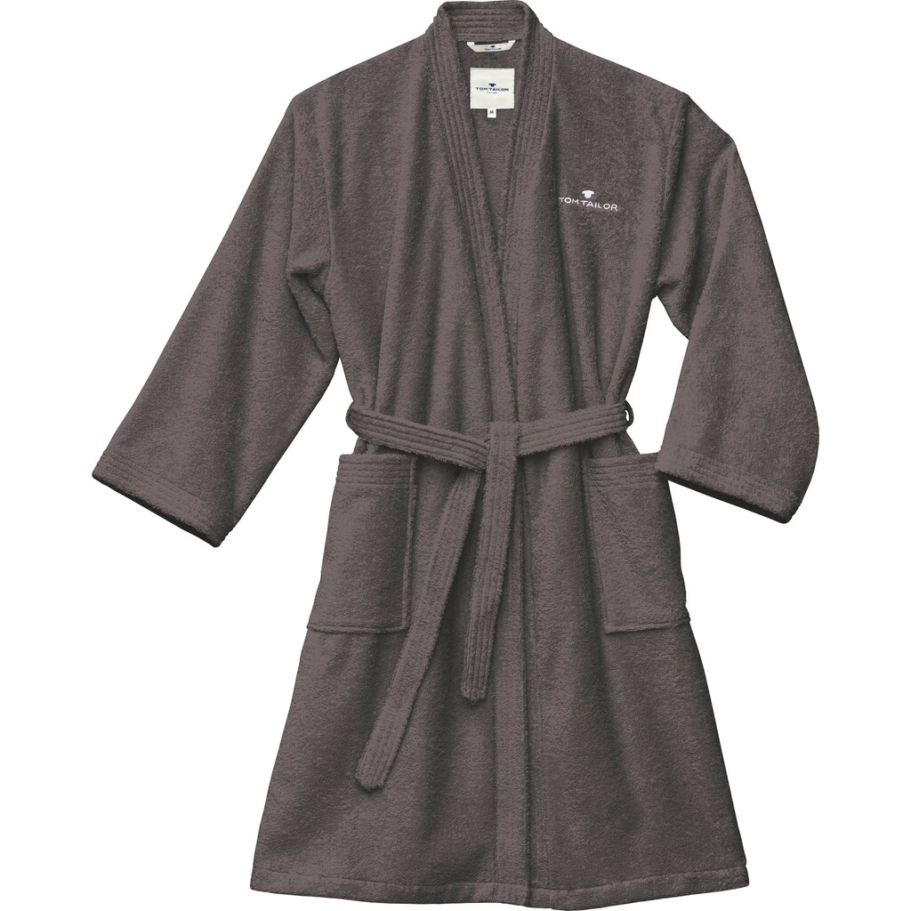 TOM TAILOR HOME Unisex-Bademantel »Kimono«, (1 St.)