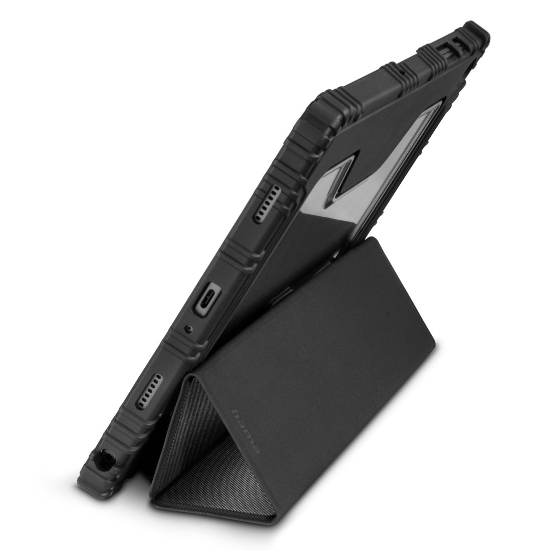 Hama Tablet-Hülle »Outdoor-Tablet-Hülle für Samsung Galaxy Tab A11+/A9+ 11", schwarz« Stoßfest, Kantenschutz, Stiftfach, Standfunktion, Magnetverschluss