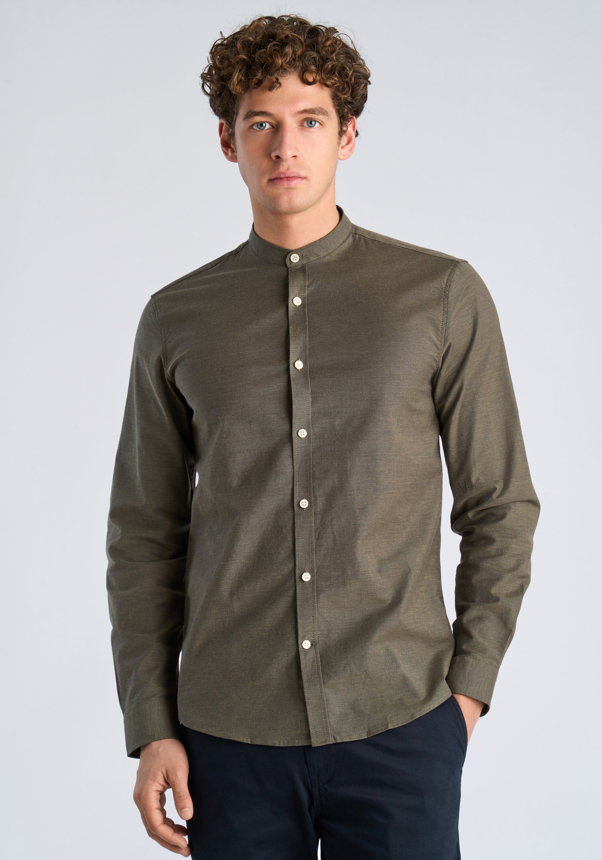 LINDBERGH Businesshemd "Oxford-Hemd (Langarm) Relaxed Fit"