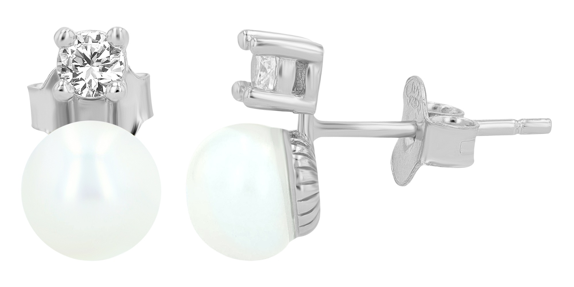 Adelia´s Paar Ohrhänger »Ohrringe – Ohrstecker aus 925 Silber mit Süßwasserperle« Ideal als Geschenk zum einen besonderen Tag