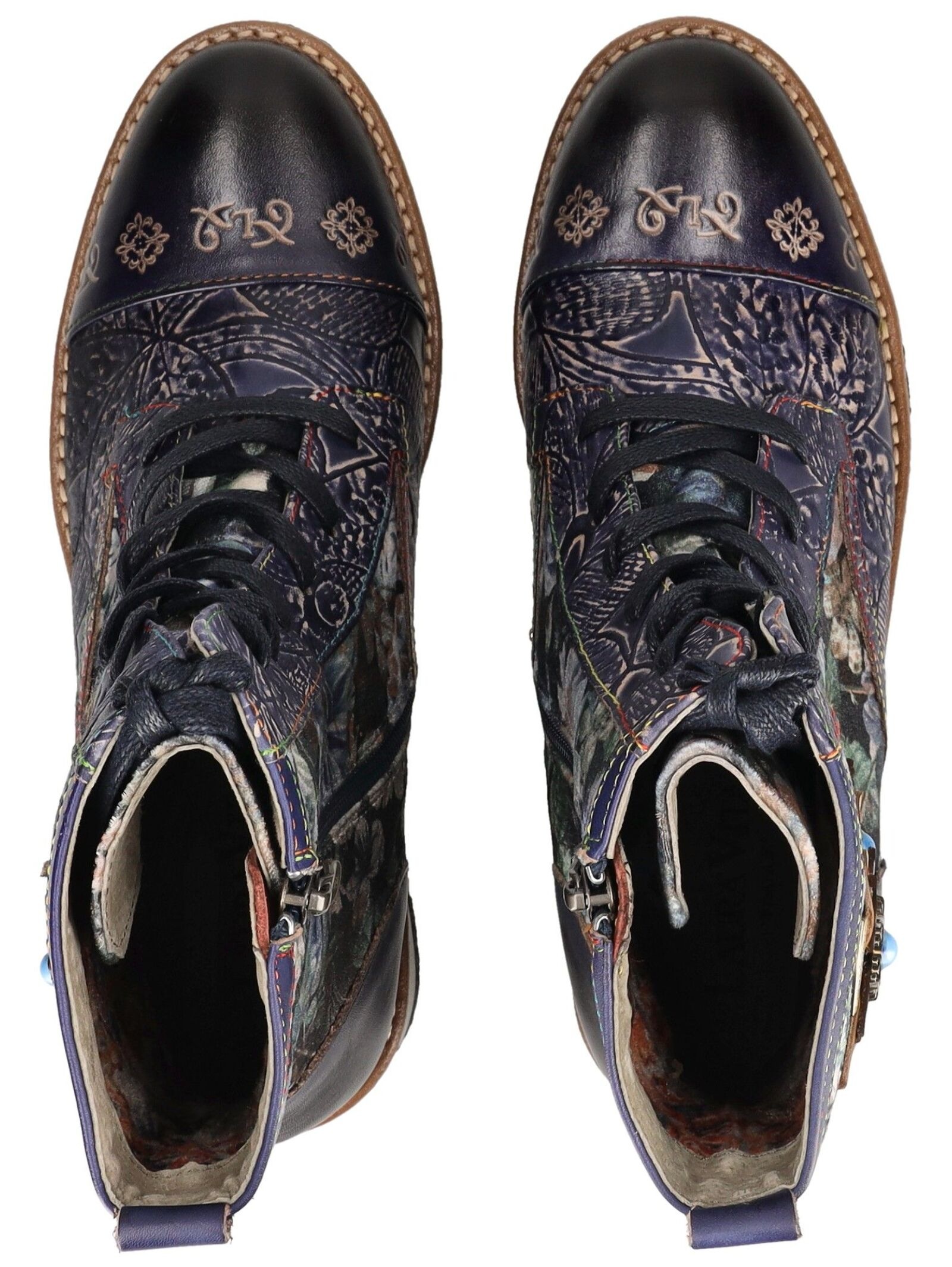 LAURA VITA Schnürstiefelette »LAURA VITA Stiefelette Leder/Textil«