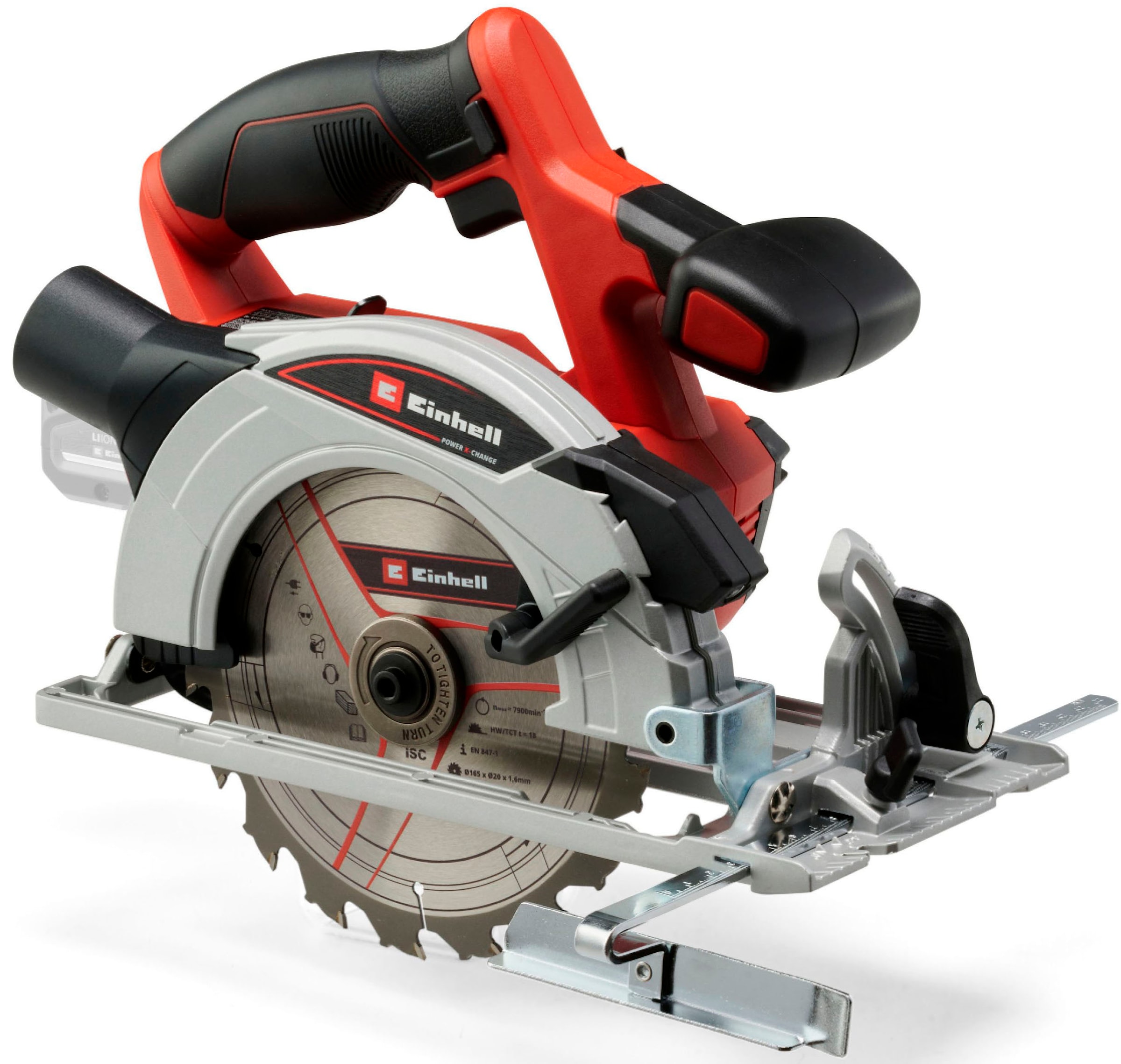 Einhell Akku-Handkreissäge "Â"TE-CS 18/165-1 Li - SoloÂ"", Power X-Change, ohne Akku und Ladegerät