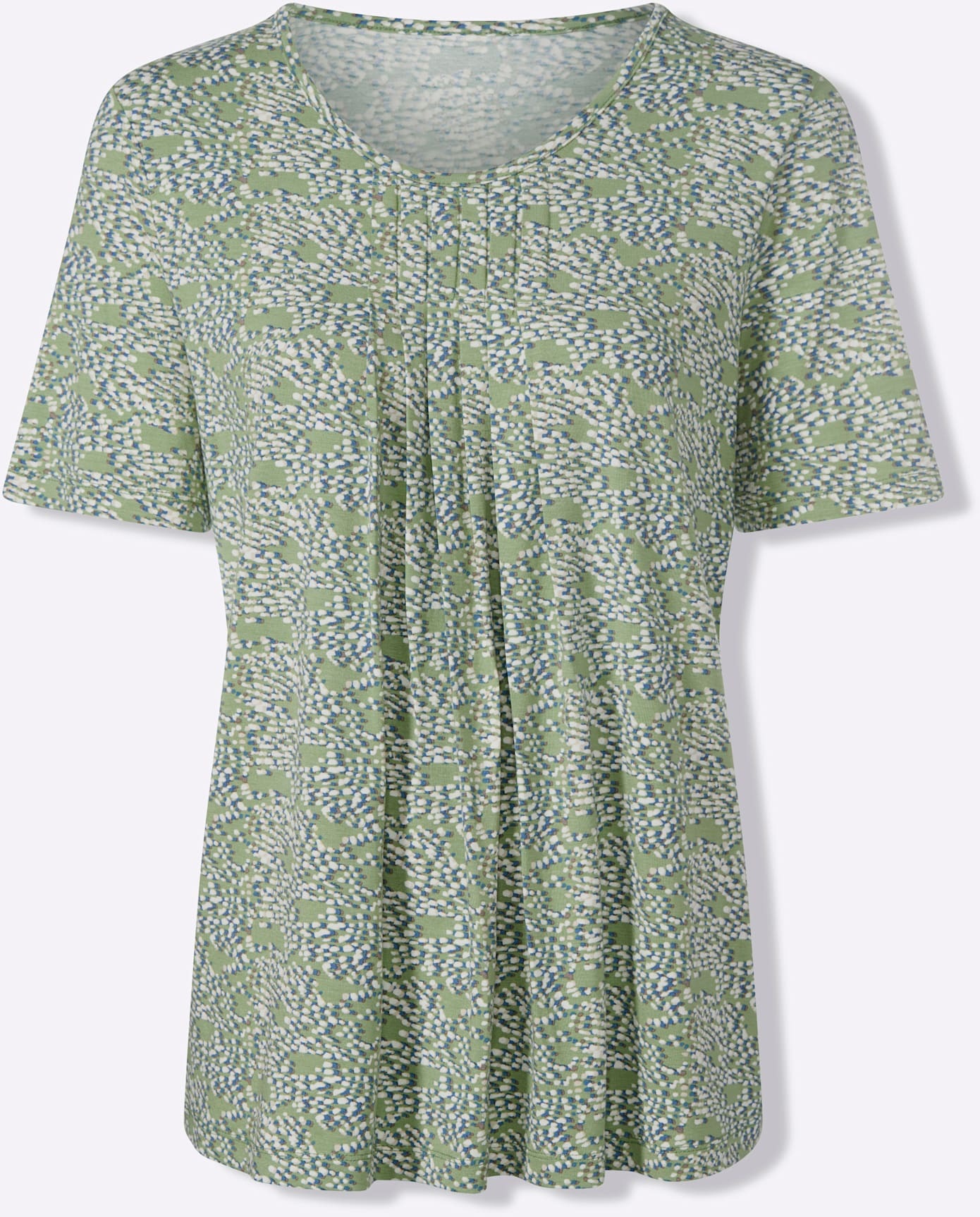 INSPIRATIONEN Print Shirt Women Eucalyptus Gray Size 50 3