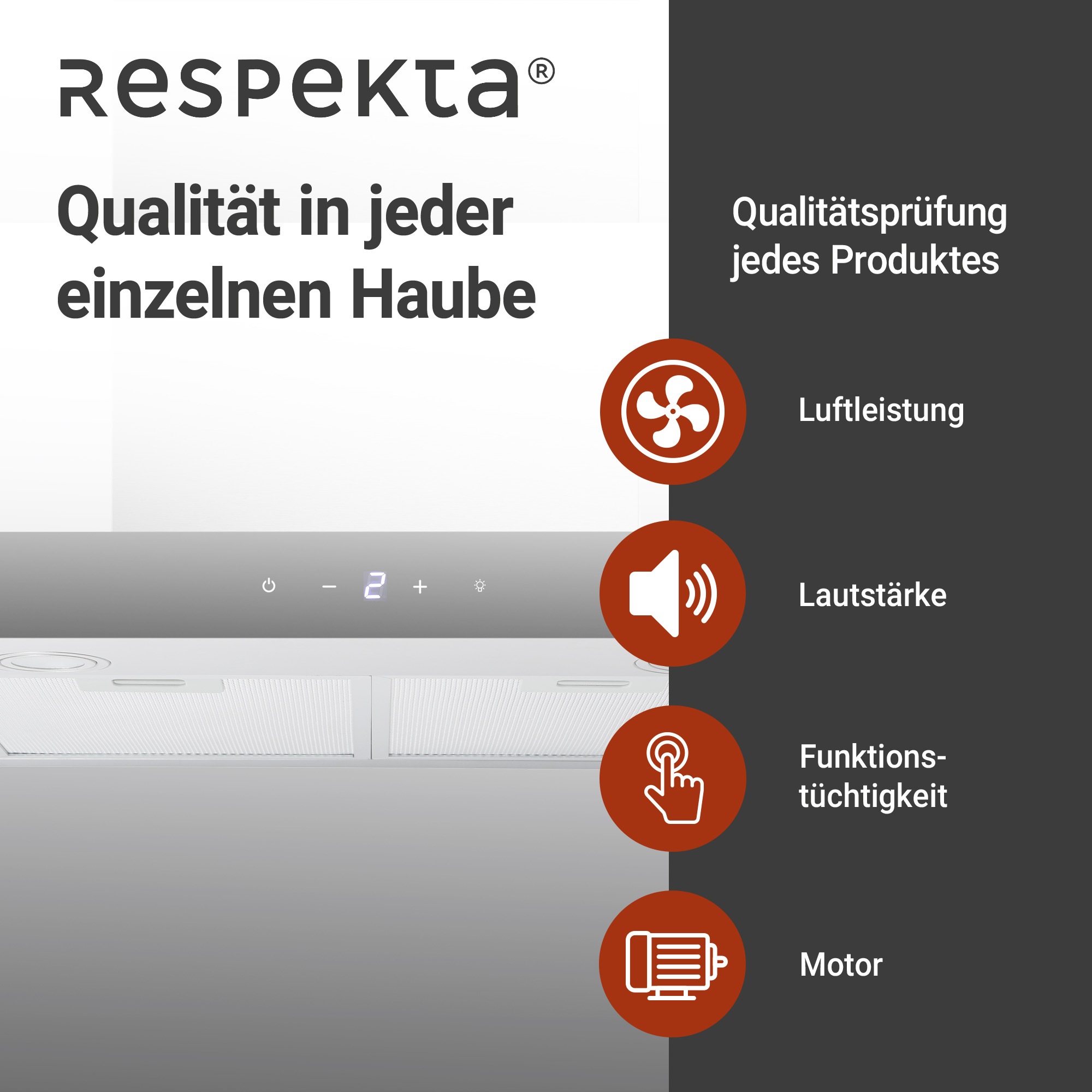 RESPEKTA Kaminhaube »190030006002-20«, Serie Sira
