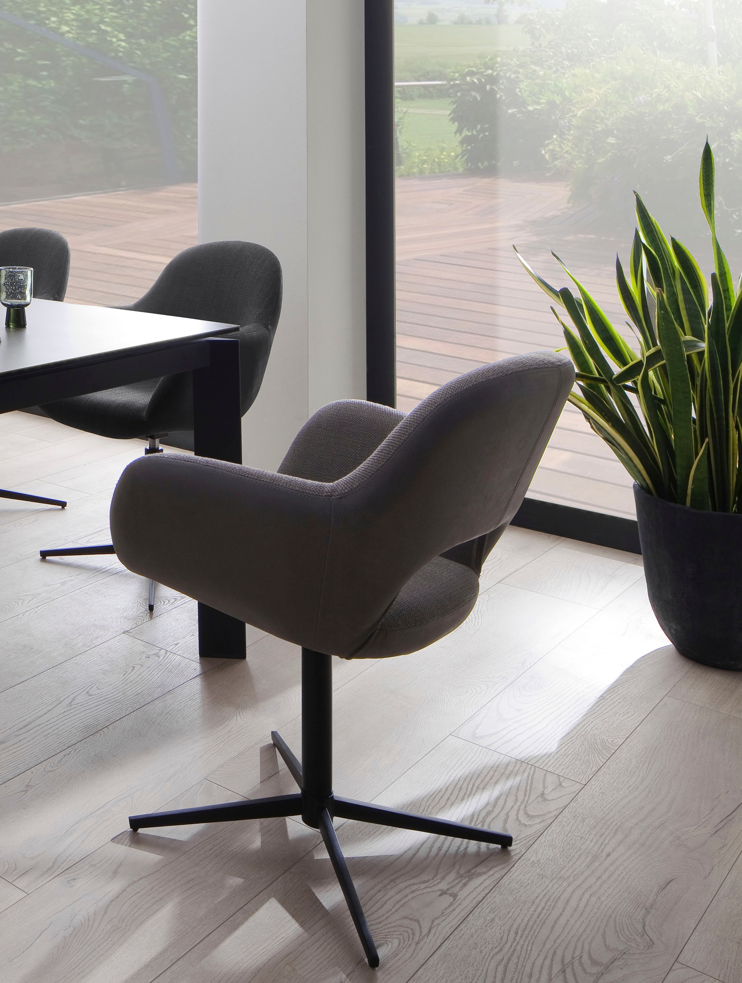 MCA furniture 4-Fußstuhl kaufen (Set), | BAUR mit Nivellierung 180° »Tonala«, 2 grob, Velourstoff drehbar St