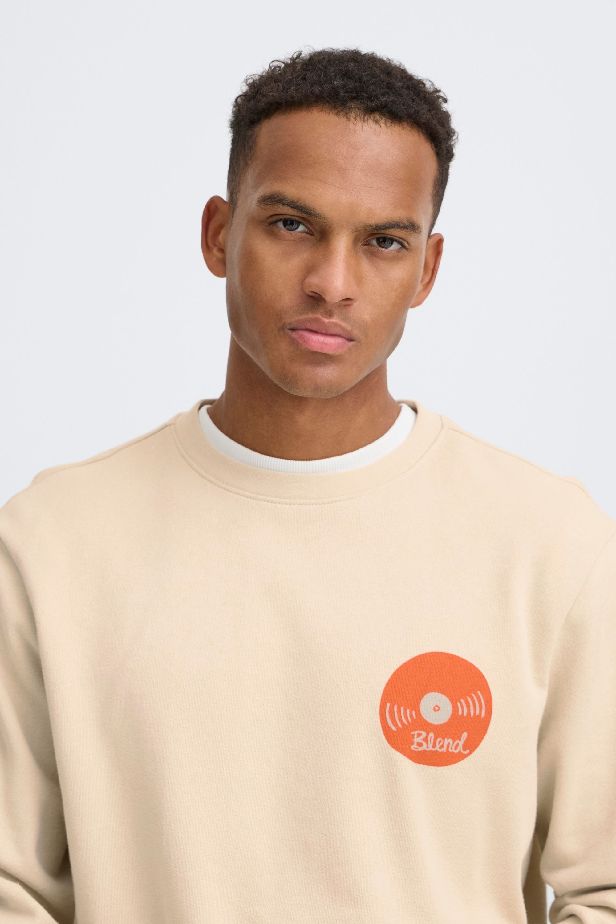 Blend Rundhalspullover »BHSun« Modernes Sweatshirt mit großem Backprint